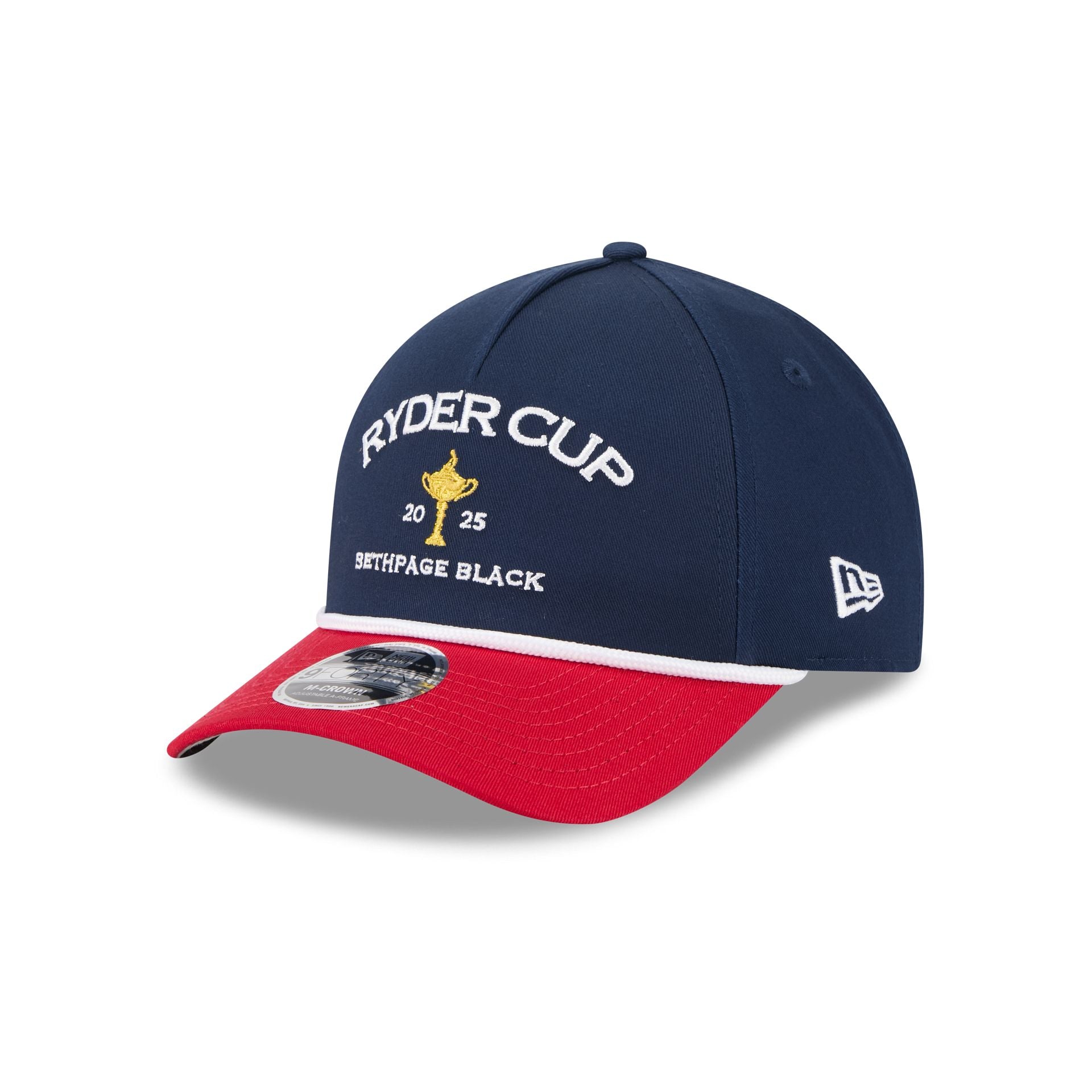 2025 Ryder Cup Two Tone Rope 9FORTY M-Crown A-Frame Snapback Hat - Nextgenmallstore