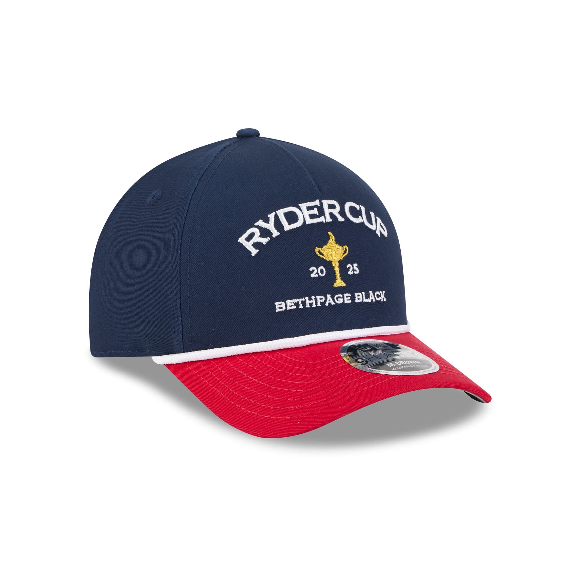2025 Ryder Cup Two Tone Rope 9FORTY M-Crown A-Frame Snapback Hat