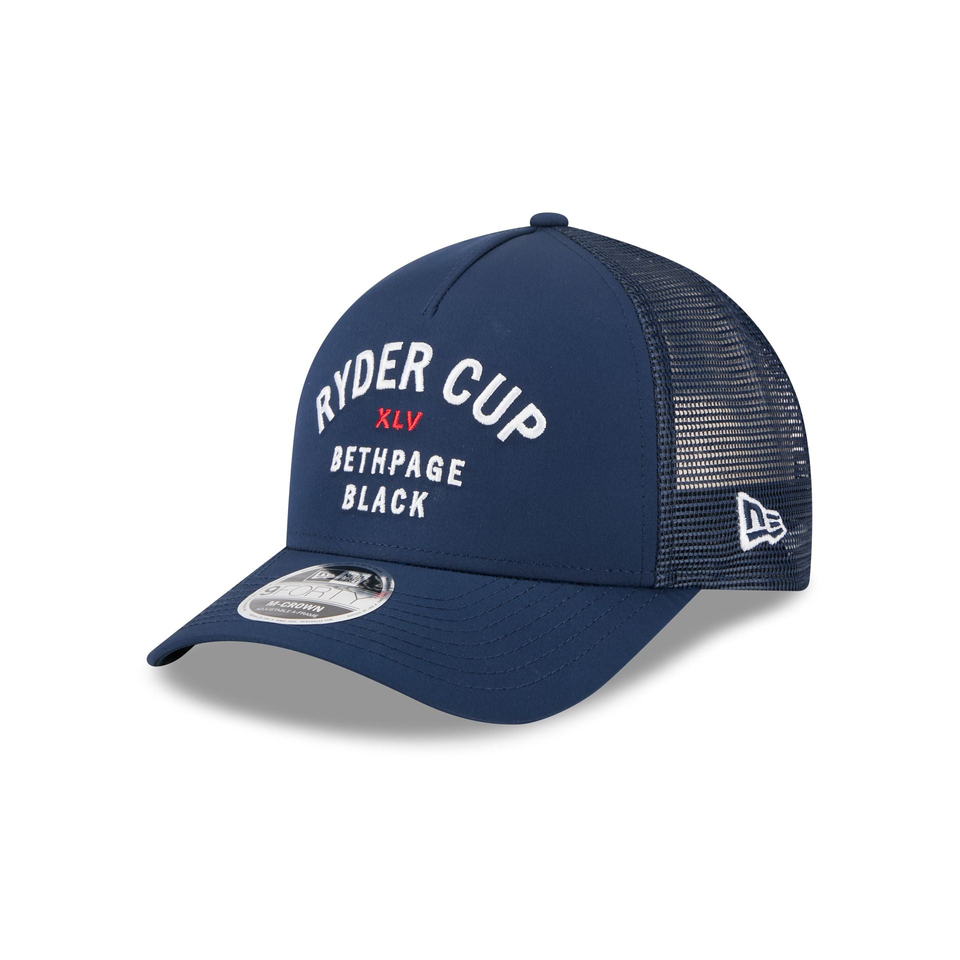 2025 Ryder Cup Minimalist Navy 9FORTY M-Crown A-Frame Trucker Hat - Nextgenmallstore