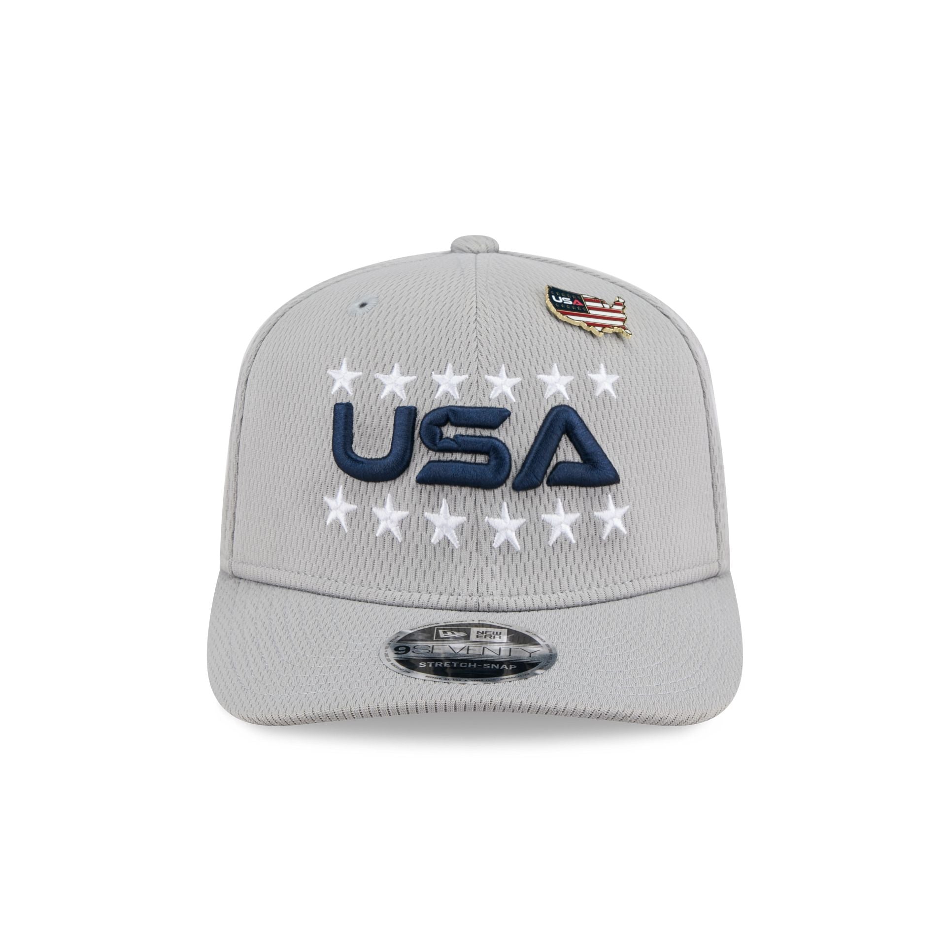 2025 Ryder Cup Team USA Gray 9SEVENTY Stretch-Snap Hat