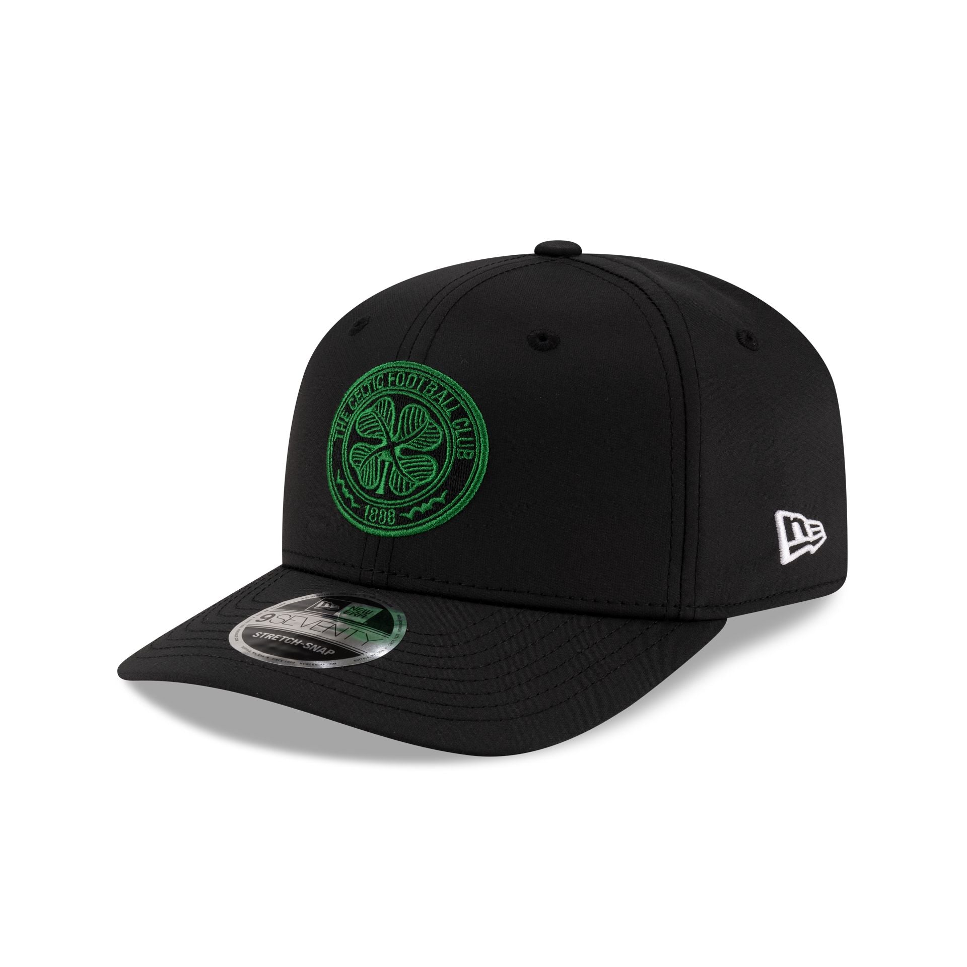 Celtic FC Core Black 9SEVENTY Stretch-Snap Hat - Nextgenmallstore