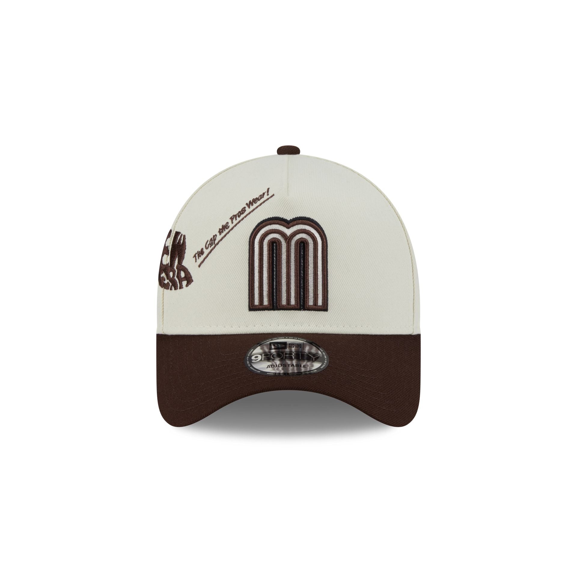 Mexico Baseball New Era Anniversary Logos Brown Visor 9FORTY M-Crown A-Frame Snapback Hat