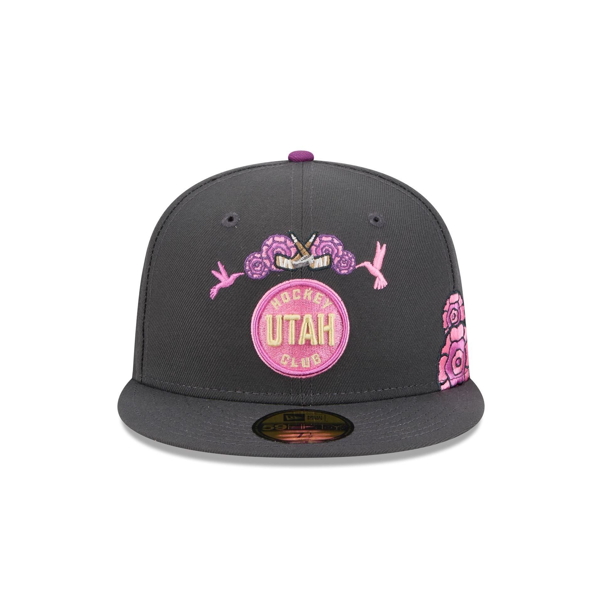 Utah Hockey Club Day of the Dead Graphite 59FIFTY Fitted Hat