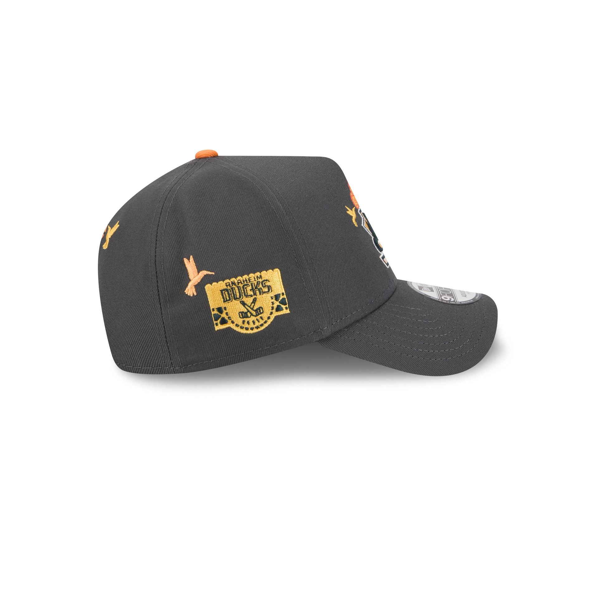 Anaheim Ducks Day of the Dead Graphite 9FORTY A-Frame Snapback Hat