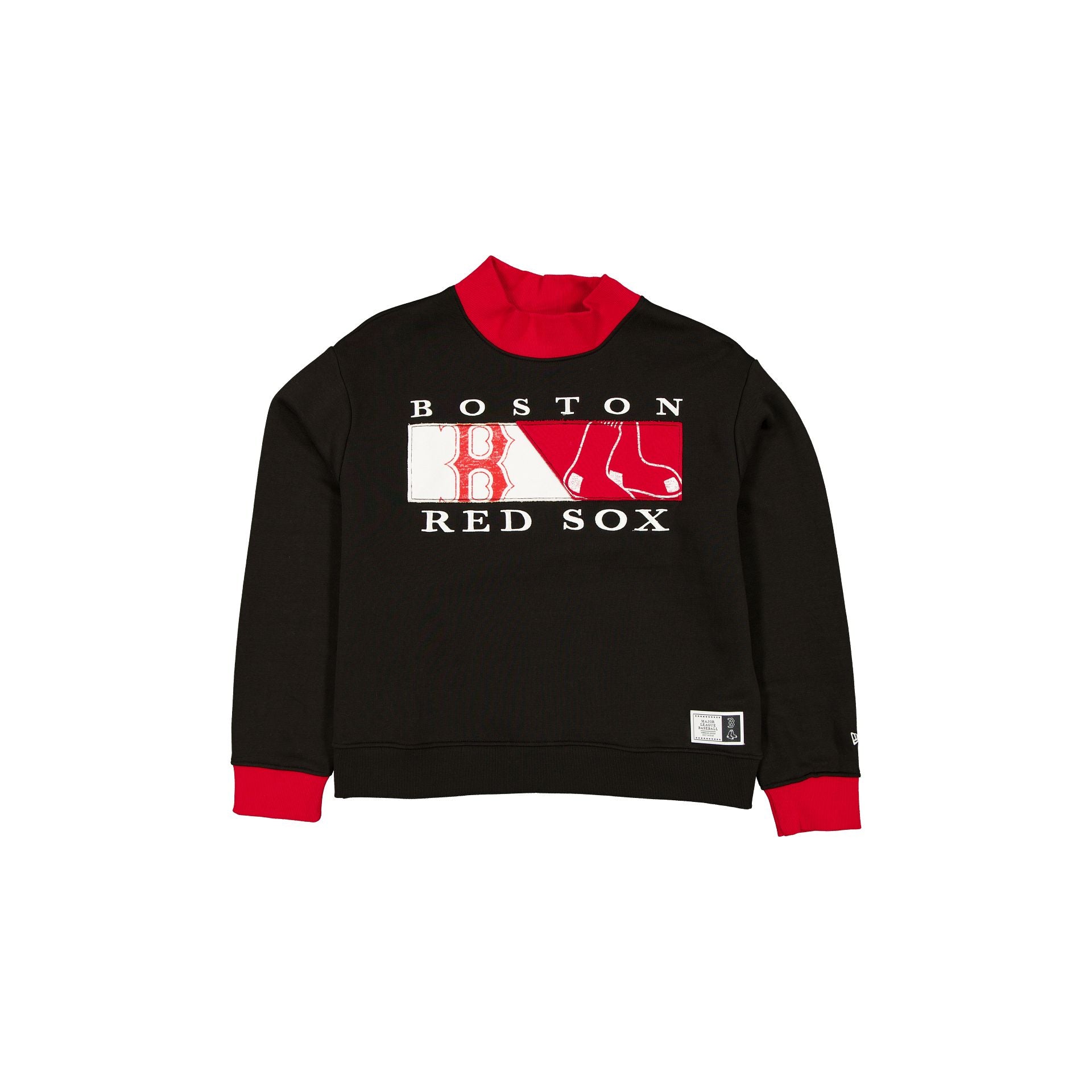 Boston Red Sox Team Split Women's Mockneck
