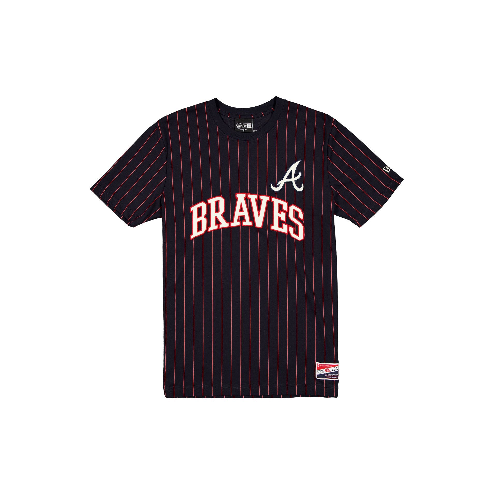Atlanta Braves Throwback Retro Pinstripe T-Shirt