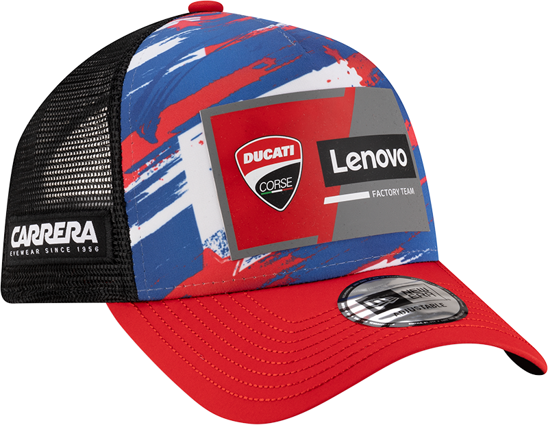 2025 Austin Race Special Ducati Lenovo Team MotoGP 9FORTY A-Frame Trucker Hat