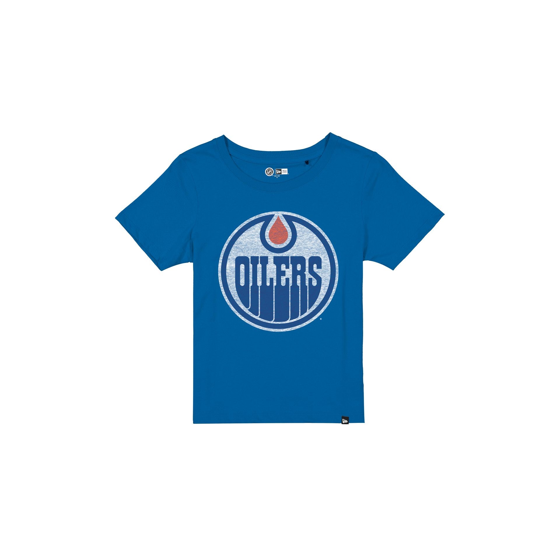 Edmonton Oilers Wash Logo Women's Short-Sleeve T-Shirt - Nextgenmallstore