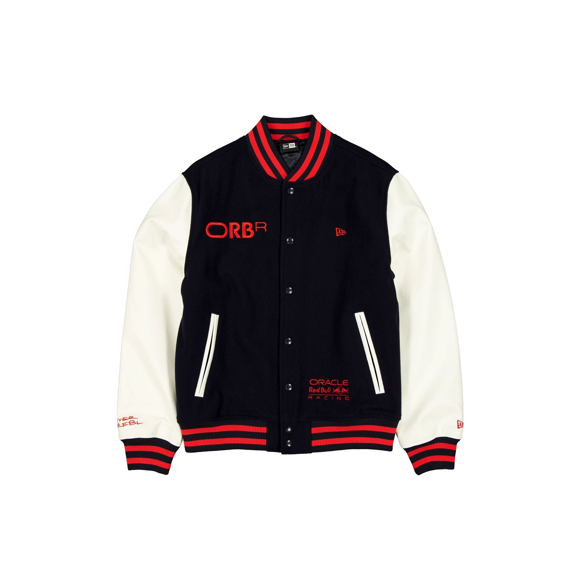 Oracle Red Bull Racing Nightsky Navy Varsity Jacket - Nextgenmallstore