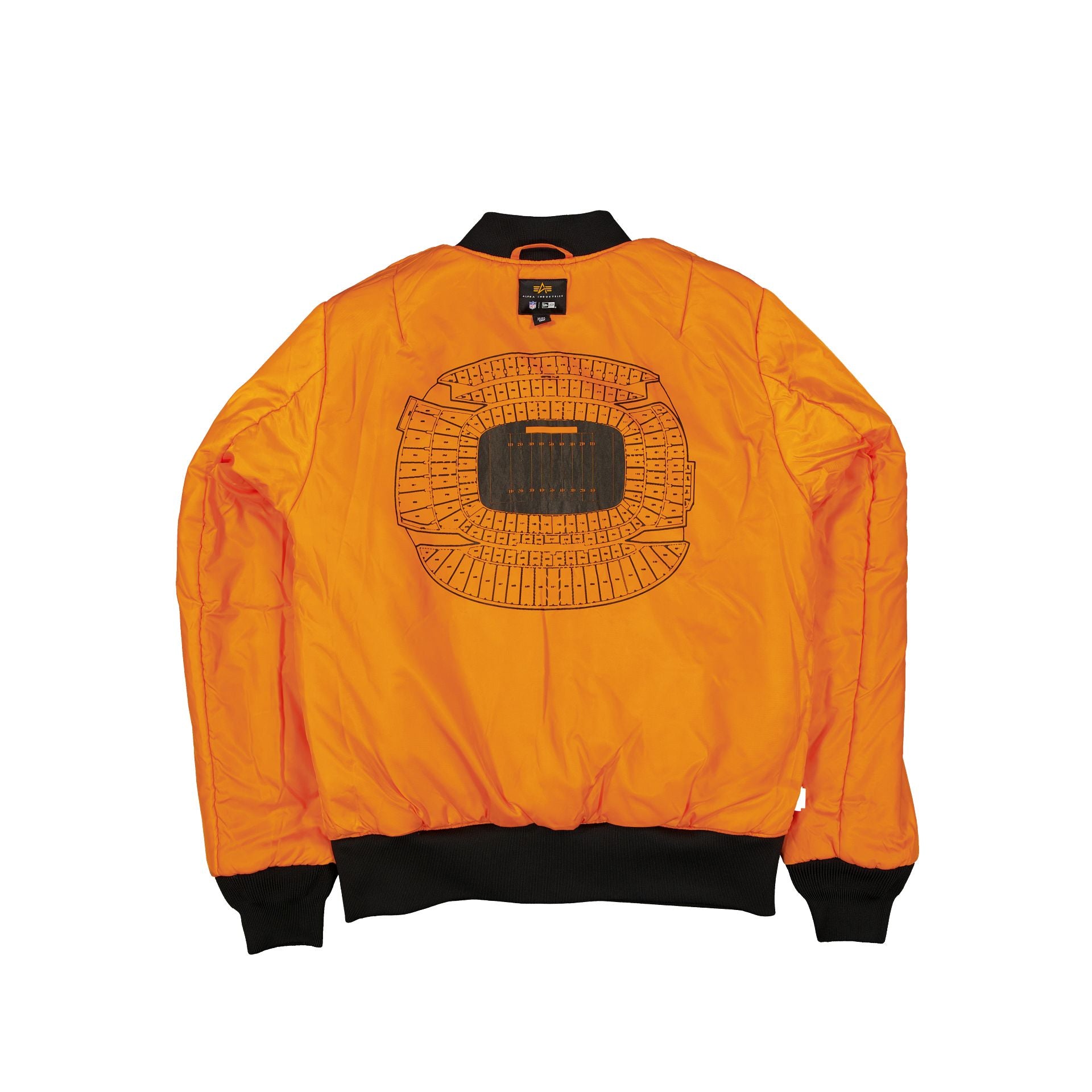 Alpha Industries x Chicago Bears Black Camo MA-1 Bomber Jacket