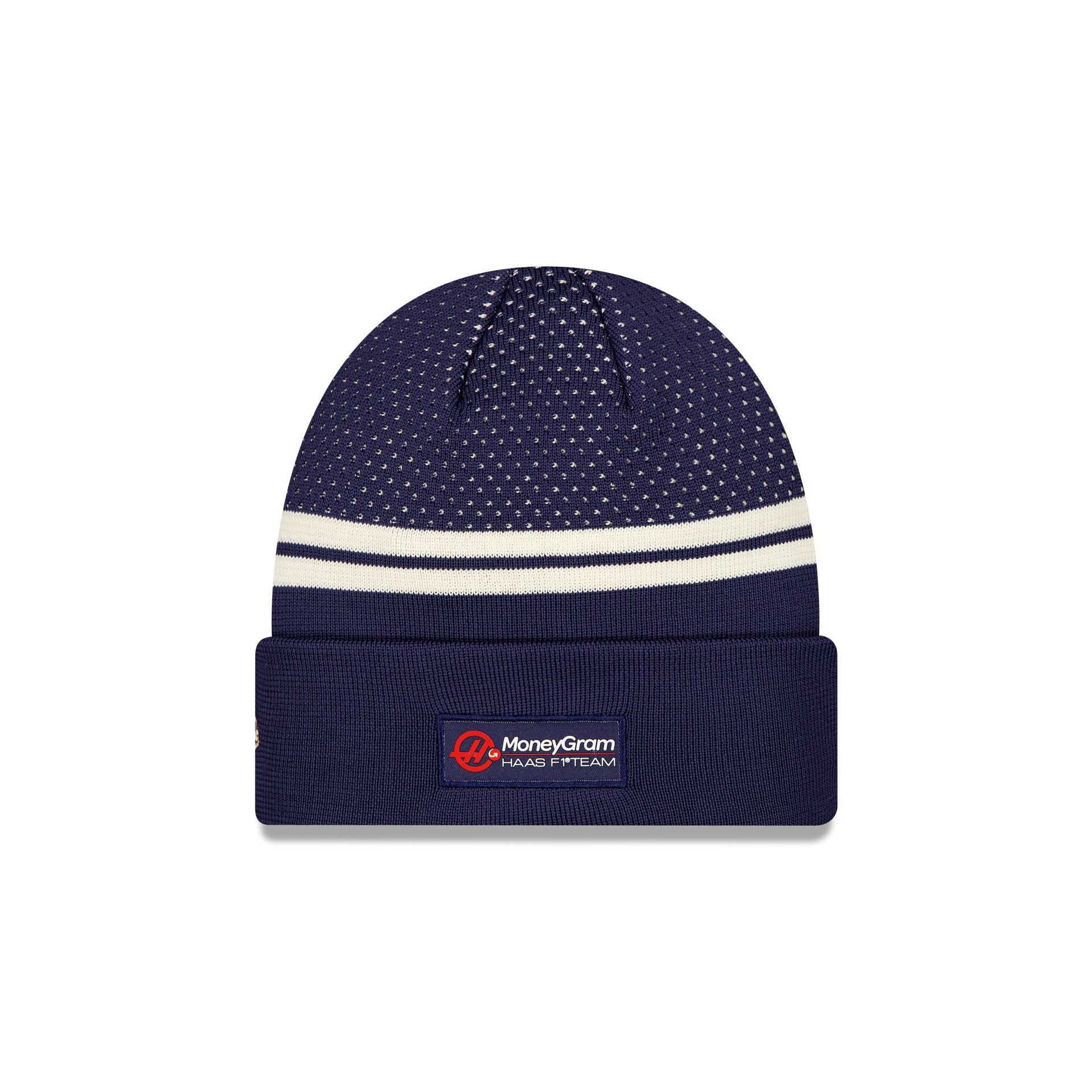 MoneyGram Haas F1 Team Light Navy Cuff Knit Beanie
