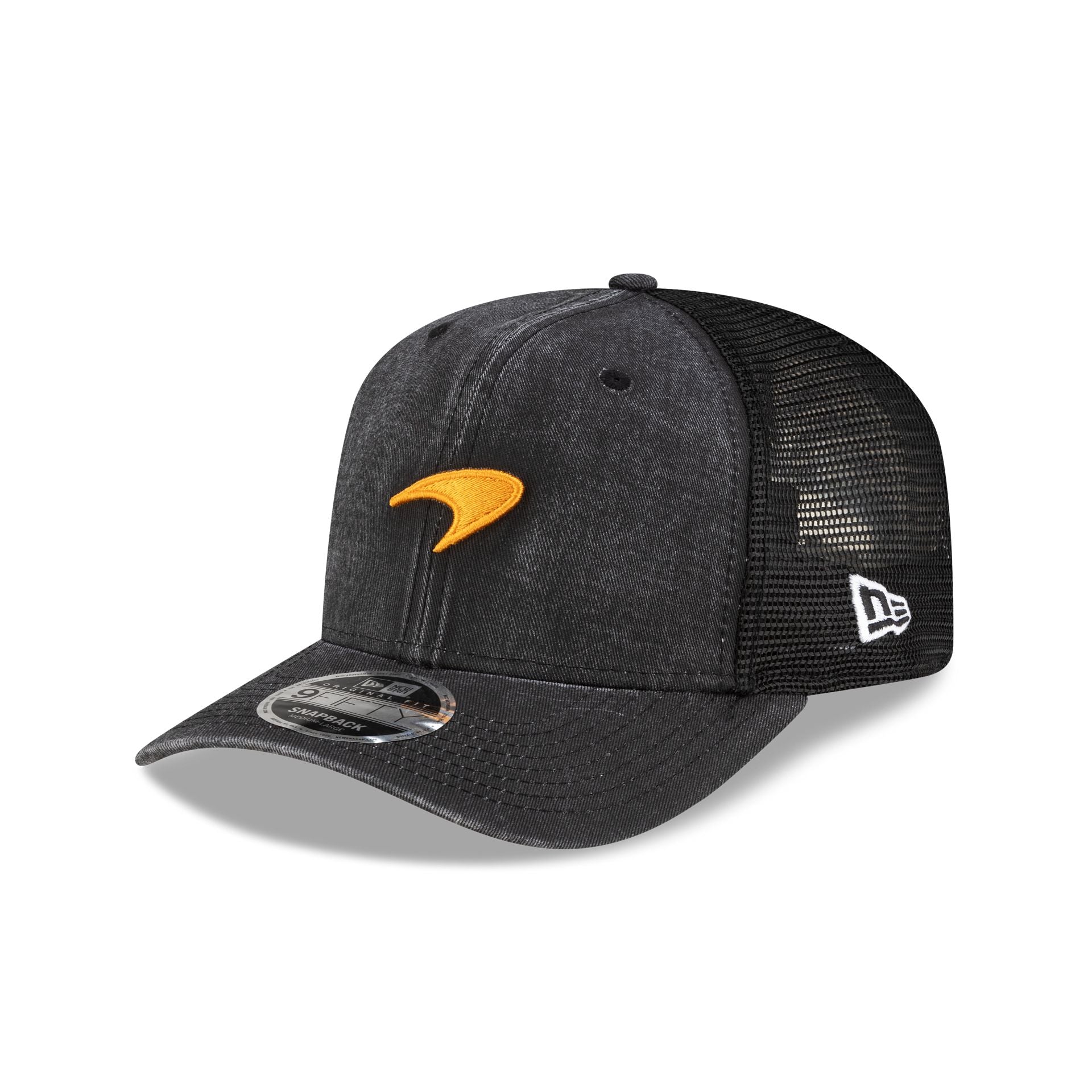 McLaren Formula 1 Team Washed Black 9FIFTY Snapback Hat - Nextgenmallstore