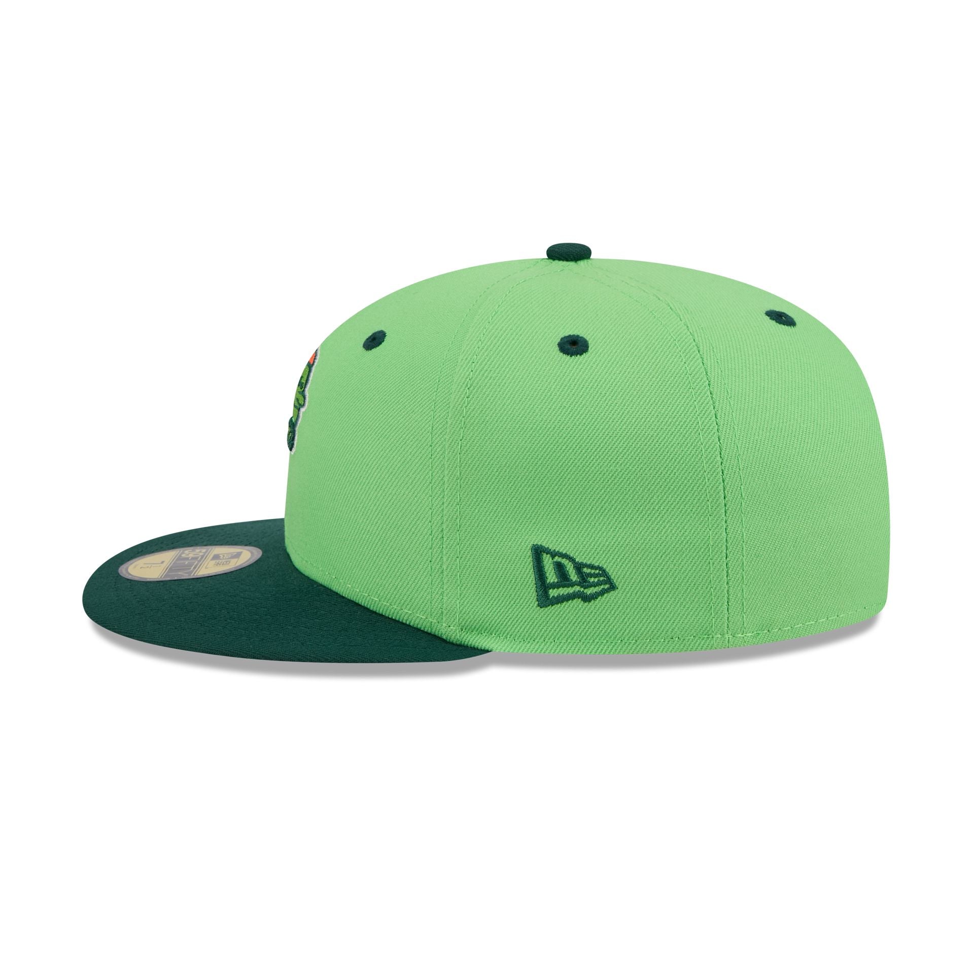 Hartford Yard Goats Theme Night Green 59FIFTY Fitted Hat