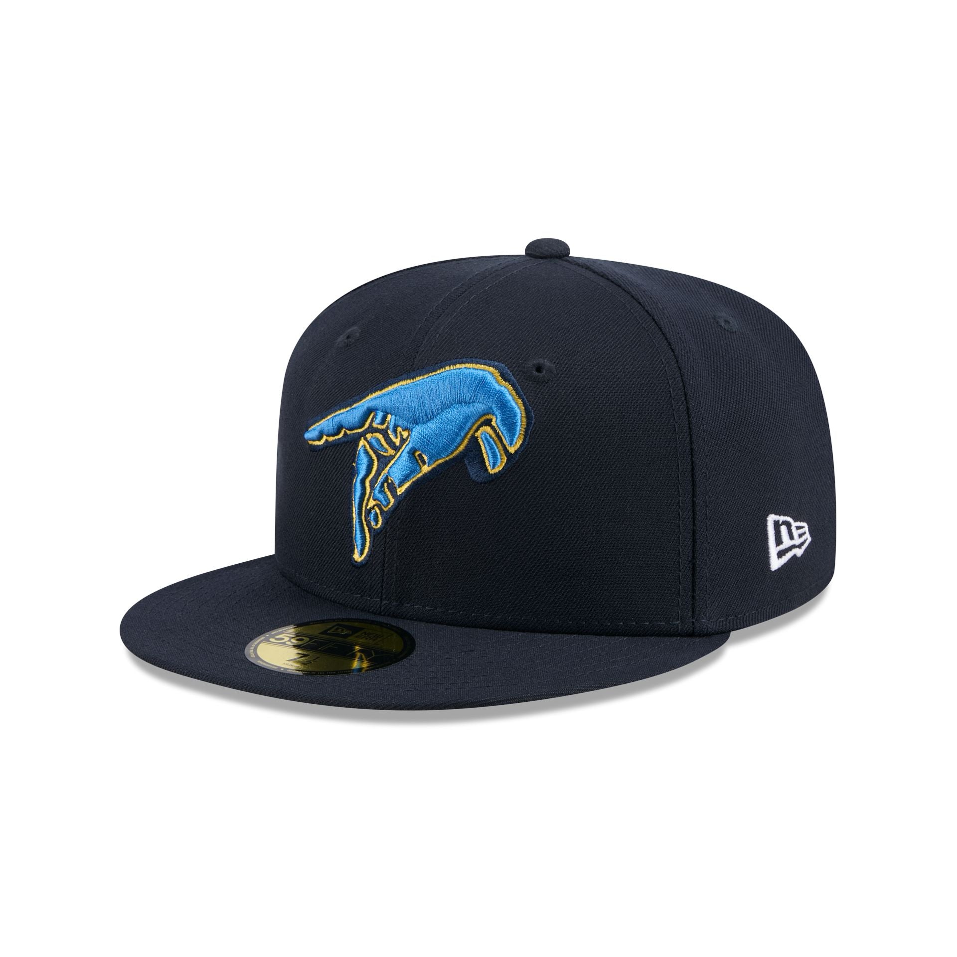 Myrtle Beach Pelicans Theme Night Navy 59FIFTY Fitted Hat - Nextgenmallstore
