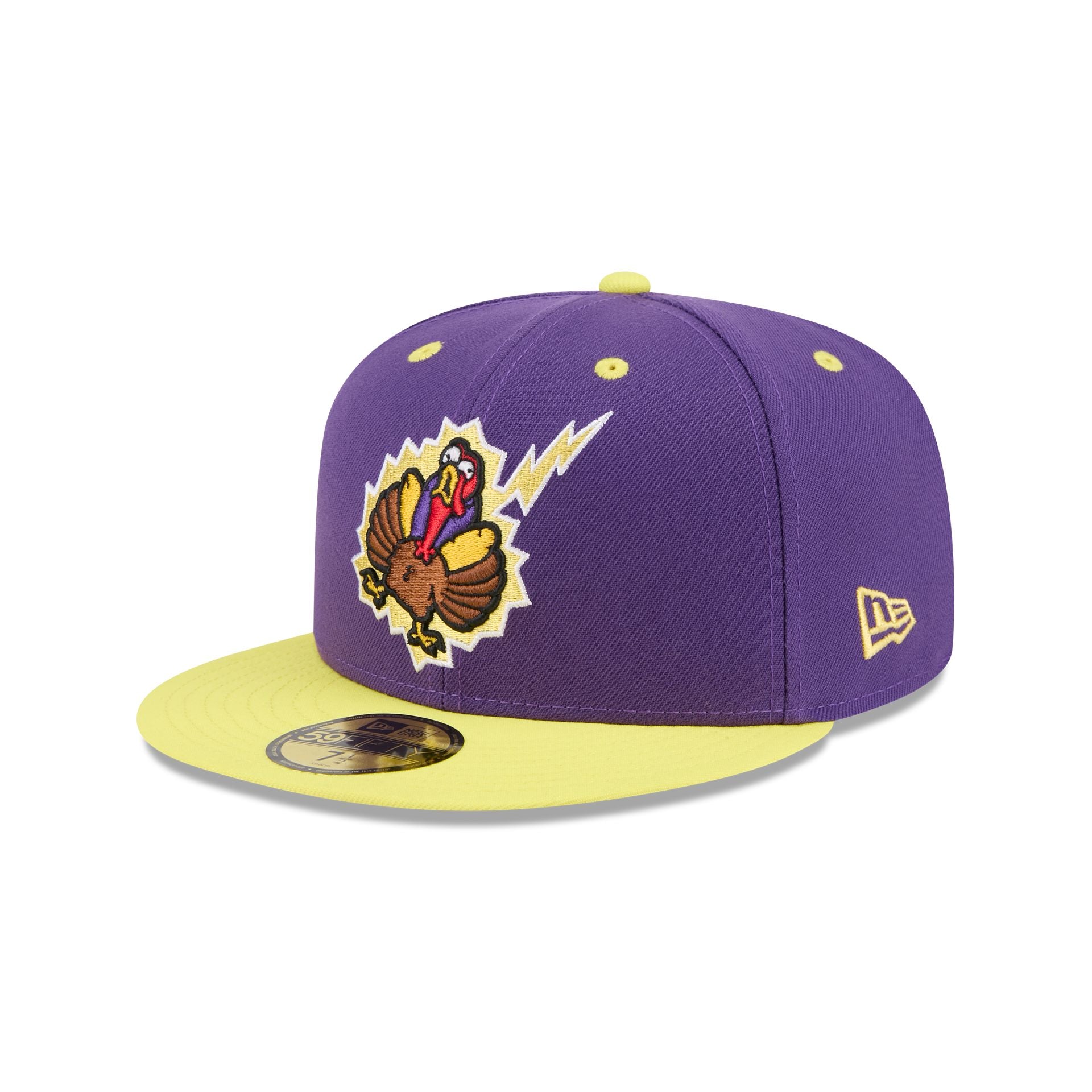 Hartford Yard Goats Theme Night Purple 59FIFTY Fitted Hat - Nextgenmallstore