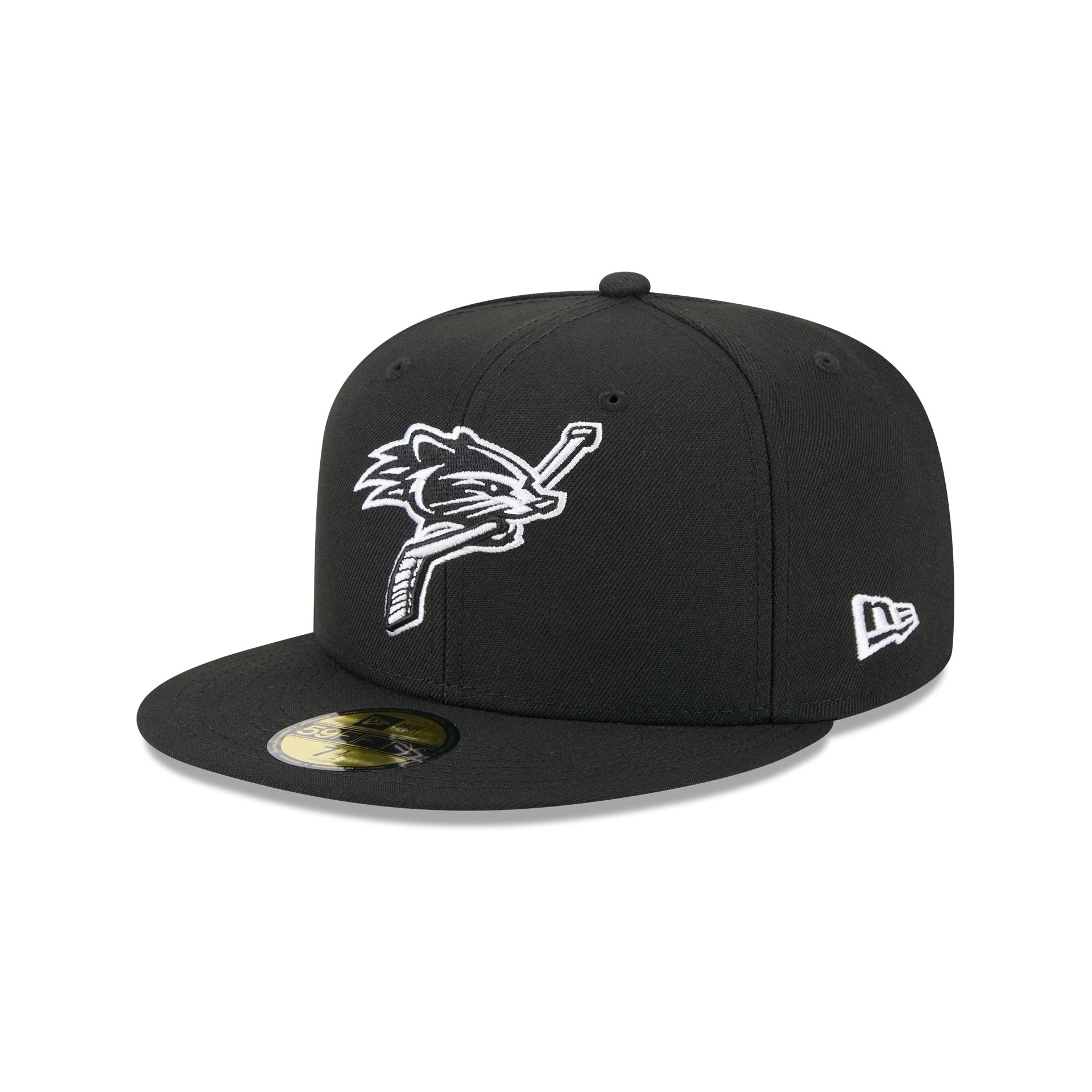 New Hampshire Fisher Cats Theme Night Black 59FIFTY Fitted Hat