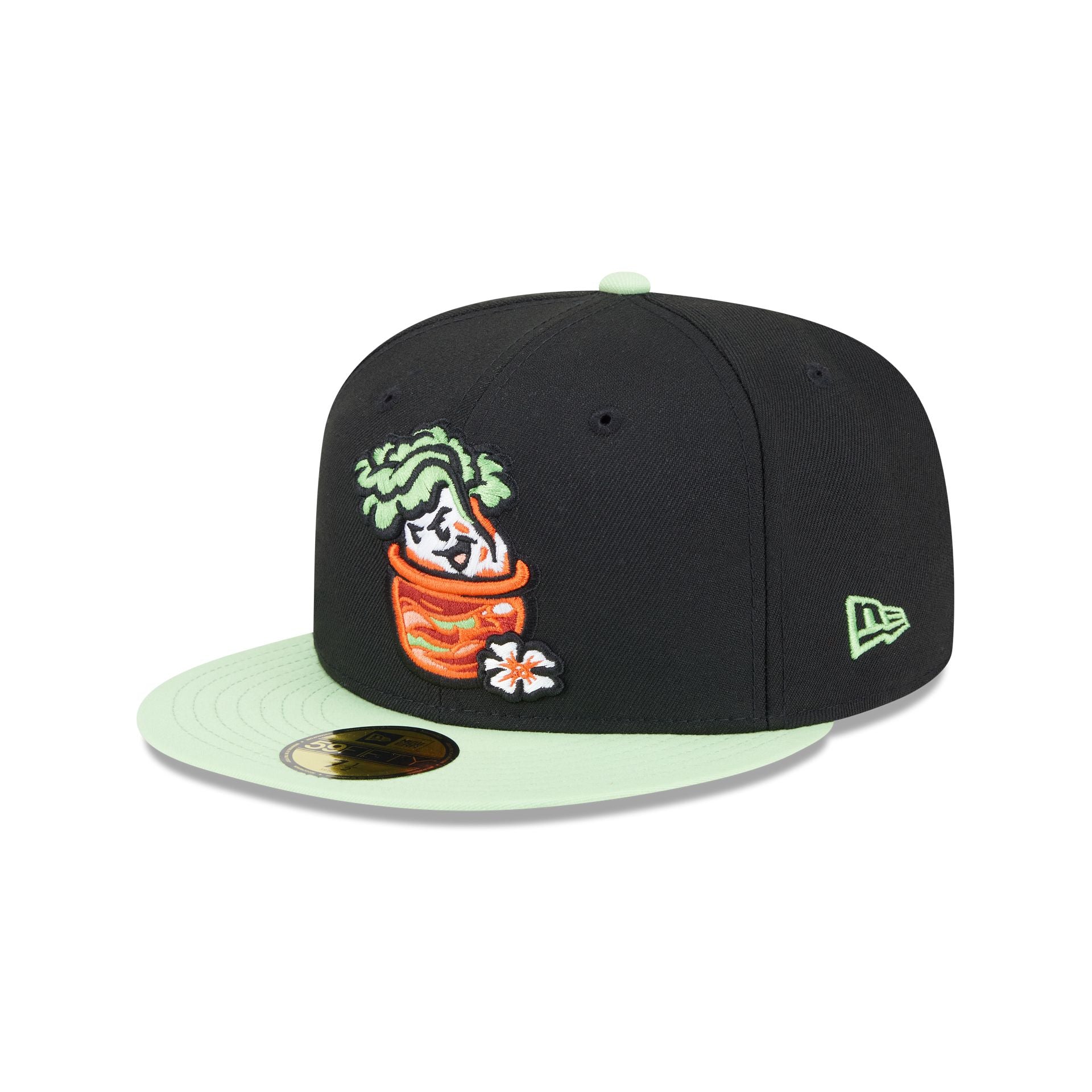 Montgomery Biscuits Theme Night Black 59FIFTY Fitted Hat - Nextgenmallstore