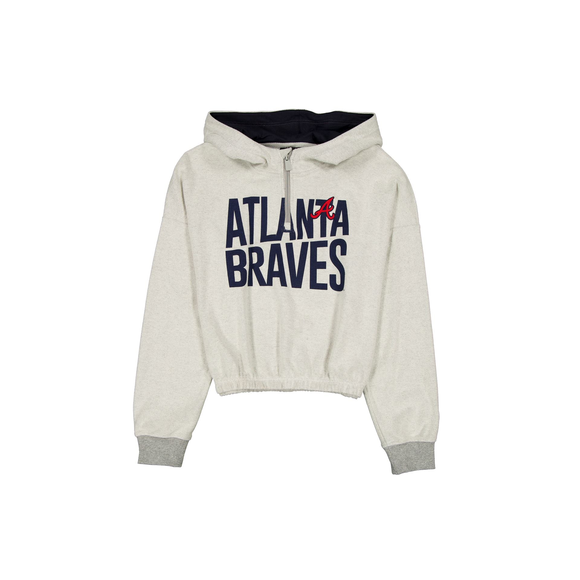 Atlanta Braves Sport Night Heather Gray Women's Hoodie - Nextgenmallstore