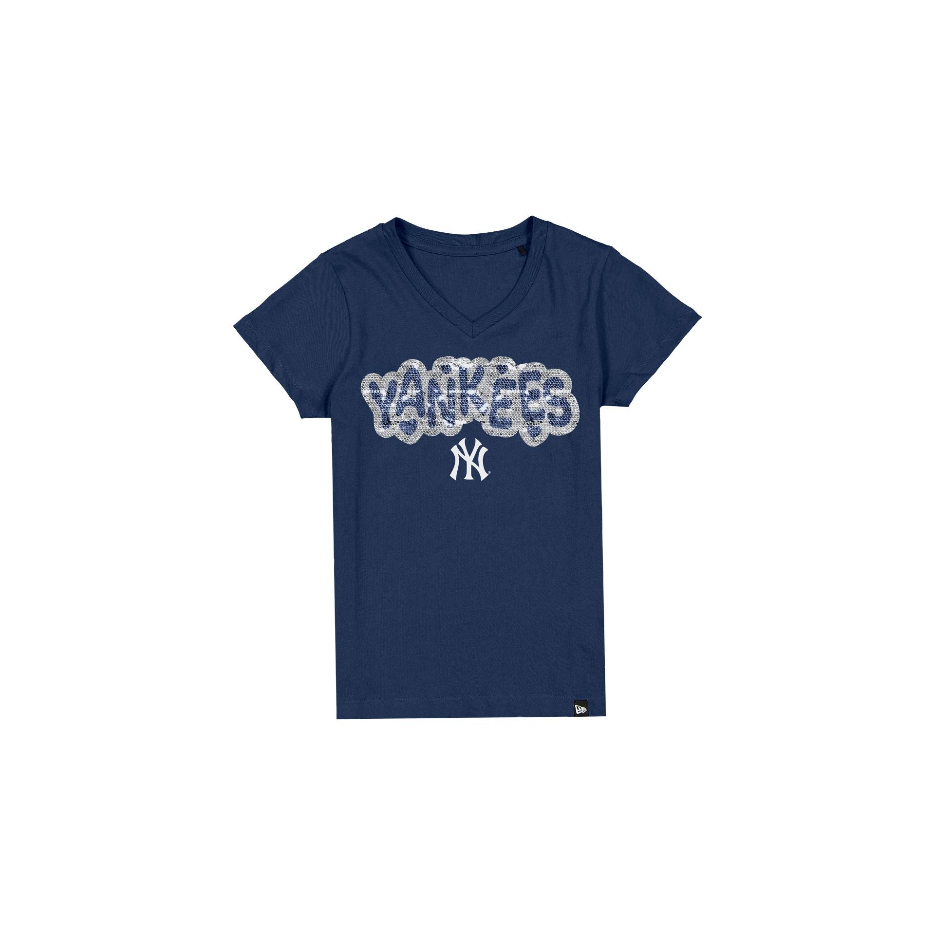 New York Yankees Flip Sequin Girls T-Shirt