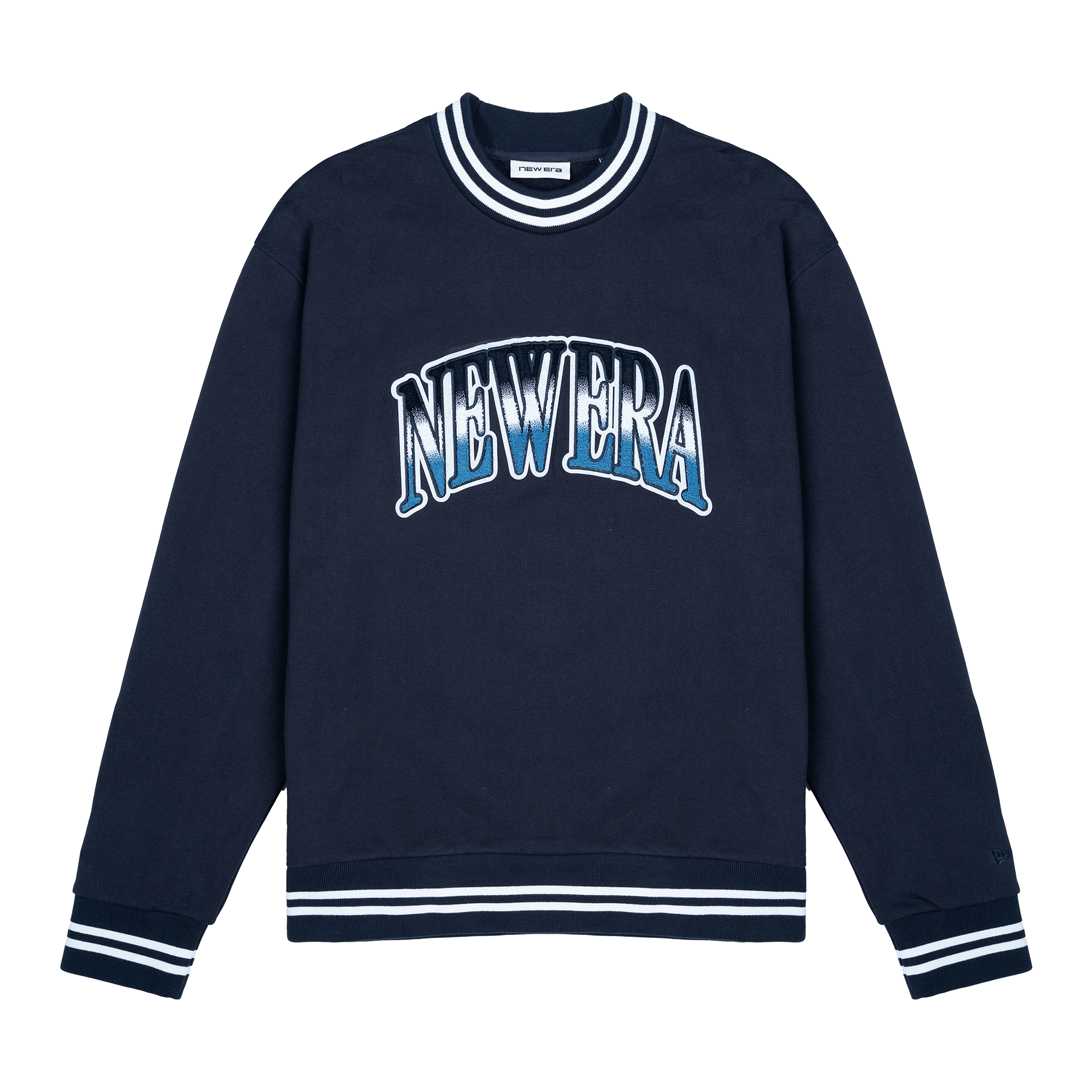 New Era Branded Ombre Navy Crewneck