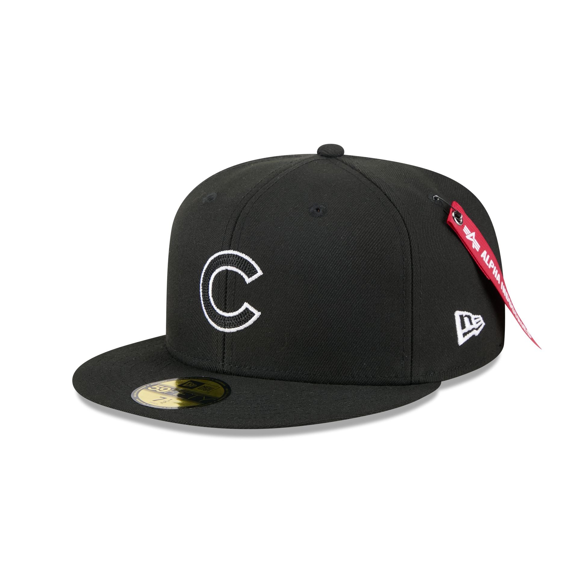 Alpha Industries x Chicago Cubs Black 59FIFTY Fitted Hat - Nextgenmallstore