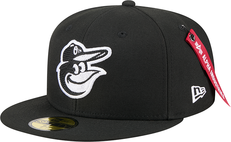 Alpha Industries x Baltimore Orioles Black 59FIFTY Fitted Hat