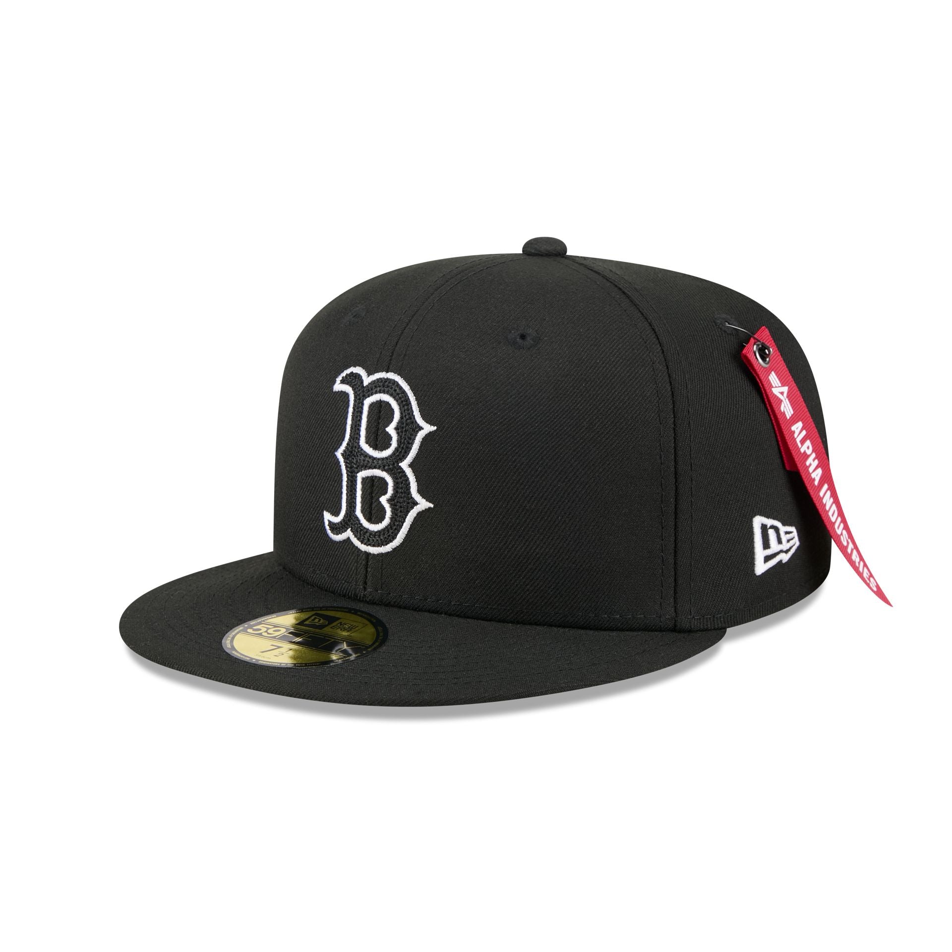 Alpha Industries x Boston Red Sox Black 59FIFTY Fitted Hat - Nextgenmallstore