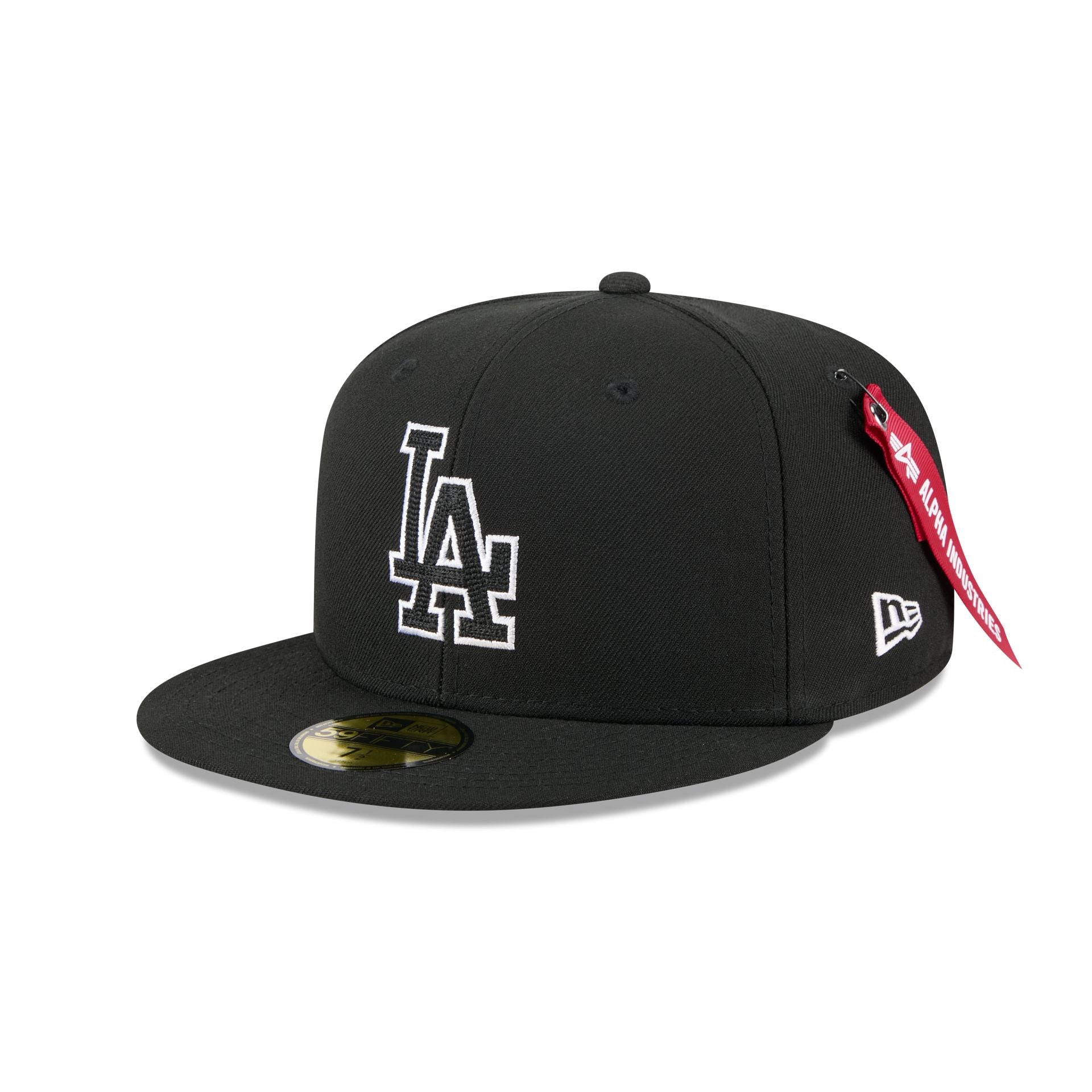 Alpha Industries x Los Angeles Dodgers Black 59FIFTY Fitted Hat - Nextgenmallstore