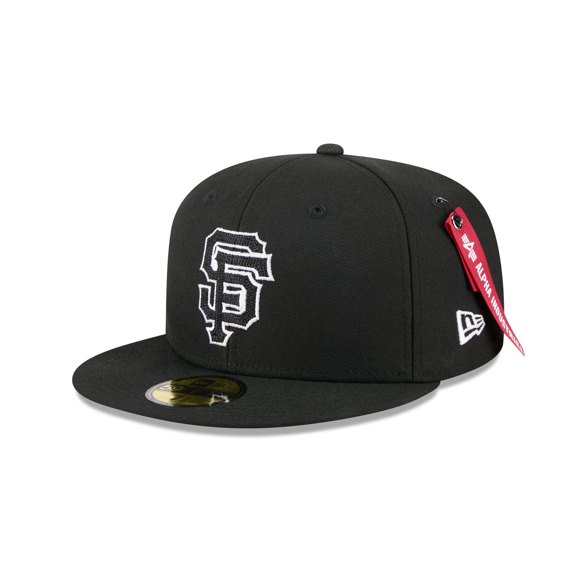 Alpha Industries x San Francisco Giants Black 59FIFTY Fitted Hat - Nextgenmallstore