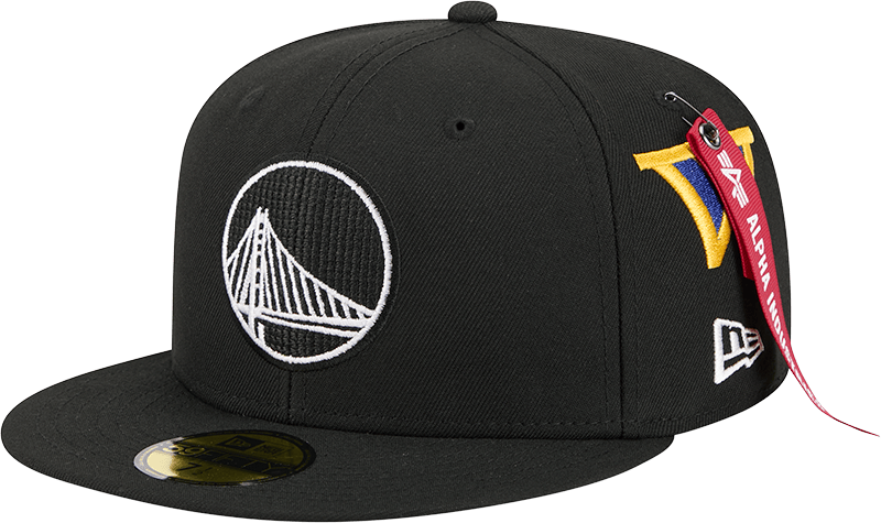Alpha Industries x Golden State Warriors Black 59FIFTY Fitted Hat