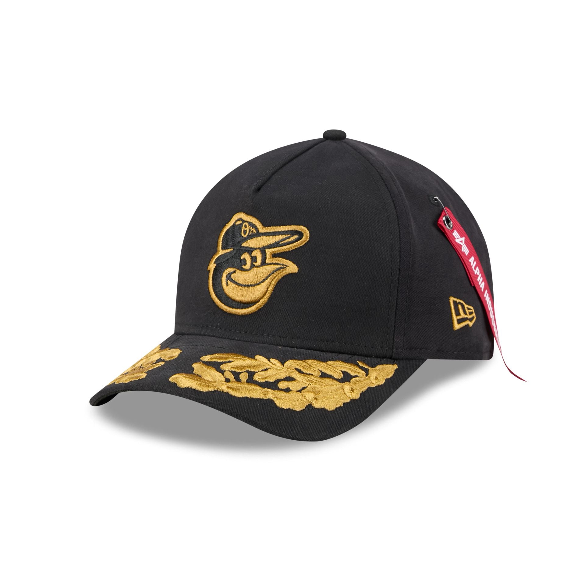 Alpha Industries x Baltimore Orioles Black 9FORTY M-Crown A-Frame Snapback Hat - Nextgenmallstore