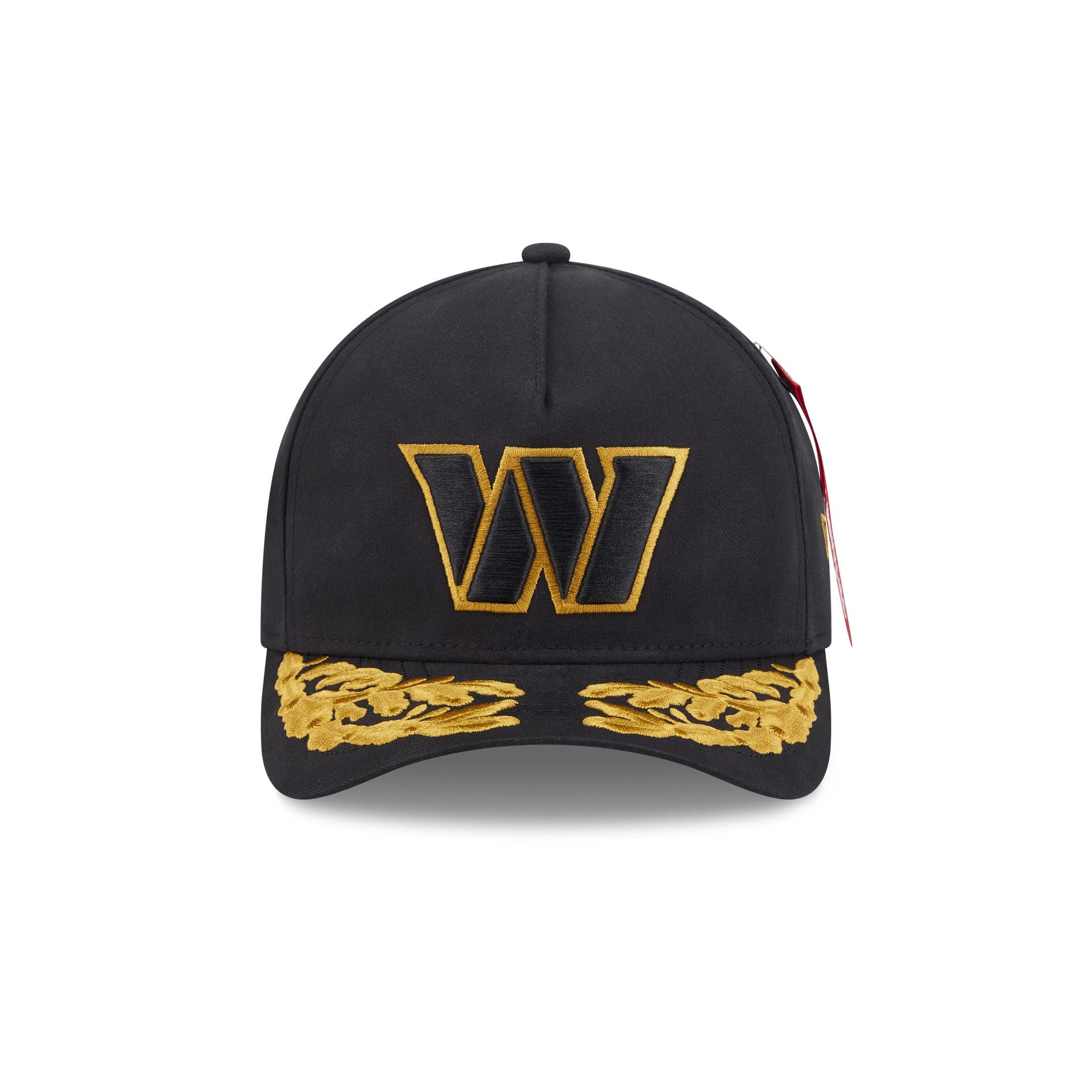 Alpha Industries x Washington Commanders Black 9FORTY M-Crown A-Frame Snapback Hat
