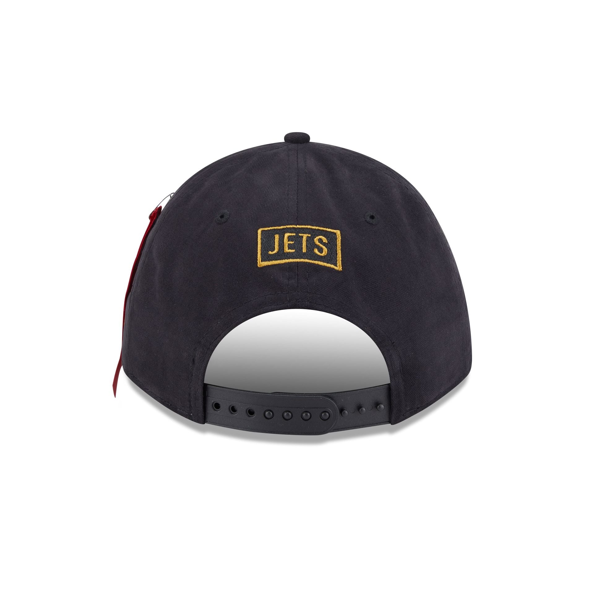Alpha Industries x New York Jets Black 9FORTY M-Crown A-Frame Snapback Hat