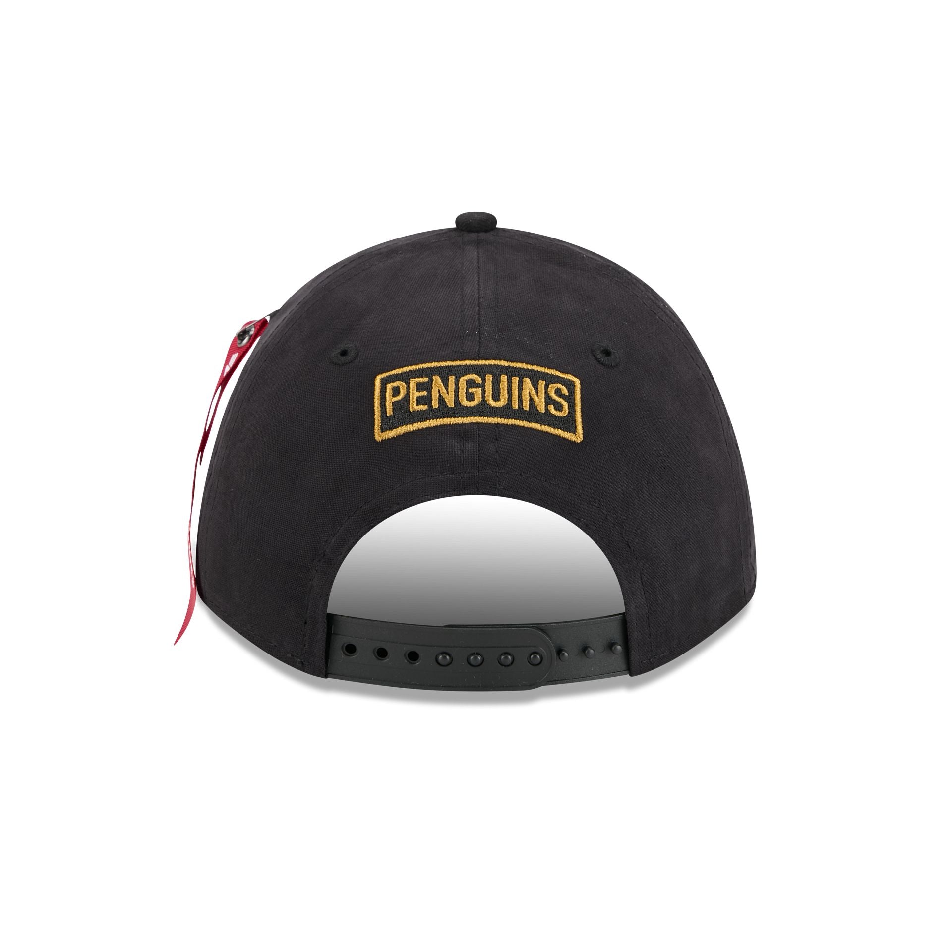 Alpha Industries x Pittsburgh Penguins Black 9FORTY M-Crown A-Frame Snapback Hat
