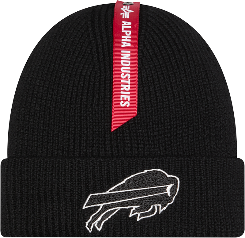 Alpha Industries x Buffalo Bills Black Cuff Knit Hat