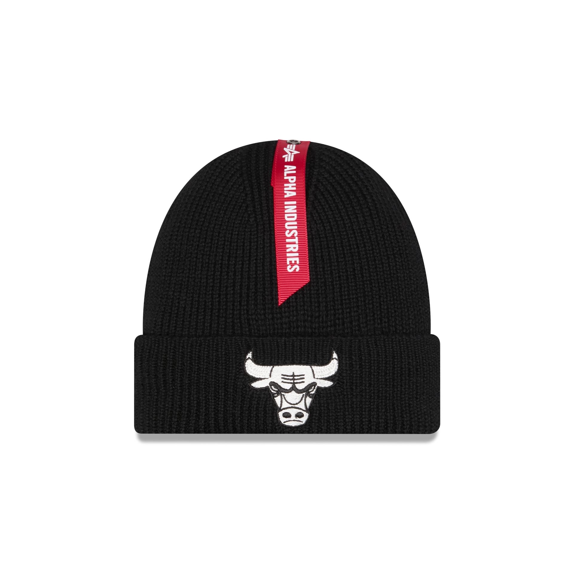 Alpha Industries x Chicago Bulls Black Cuff Knit Hat
