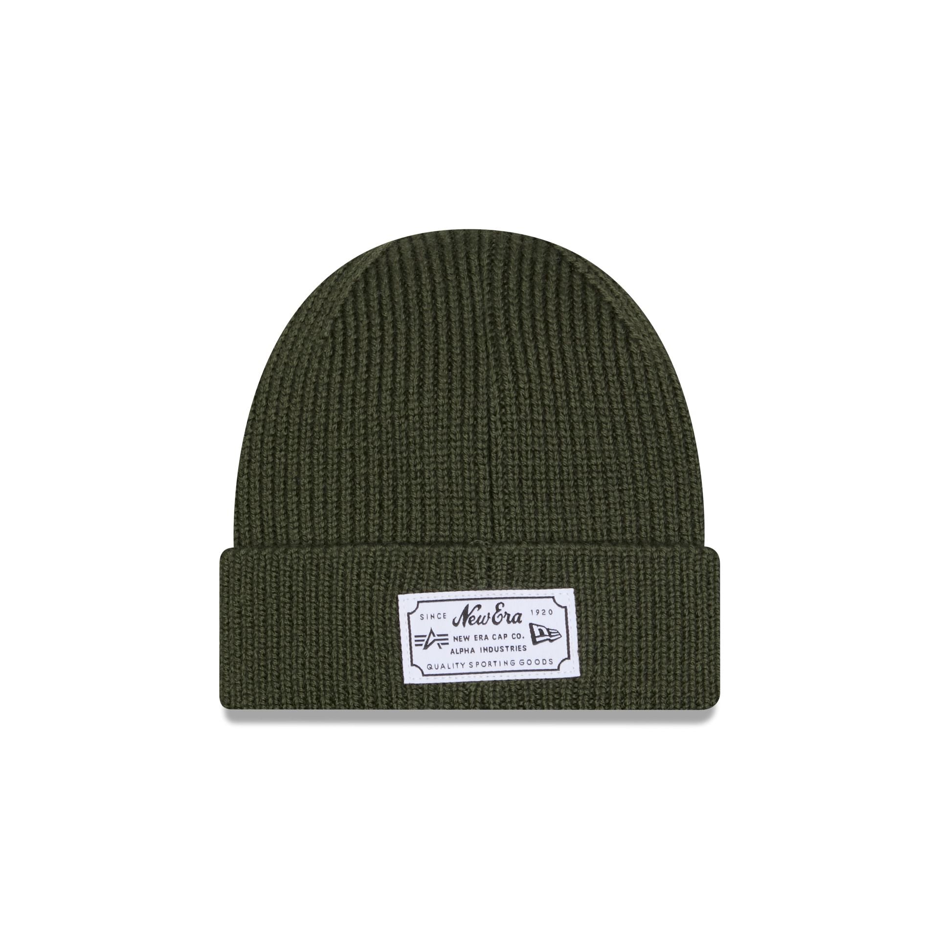 Alpha Industries x Pittsburgh Steelers Olive Green Cuff Knit Hat