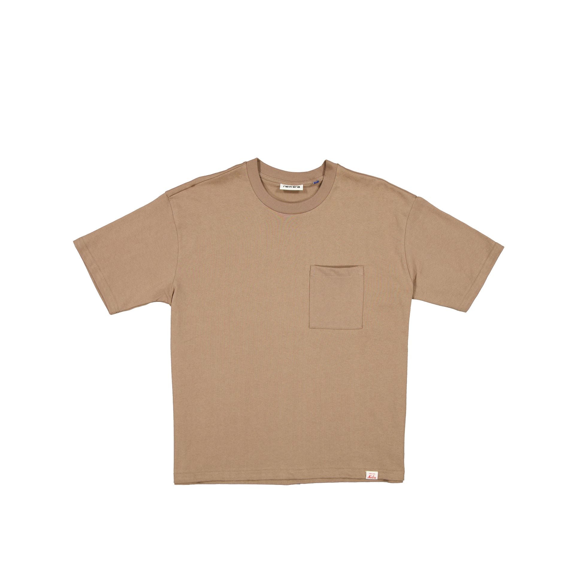 New Era Branded Alden Heavyweight Taupe Gray Pocket T-Shirt