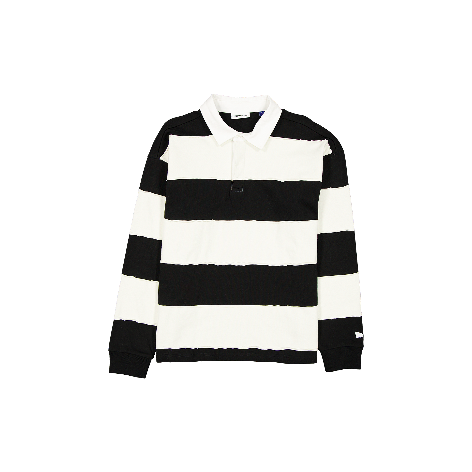 New Era Branded Cut & Sew Block Long Sleeve Rugby Shirt - Nextgenmallstore