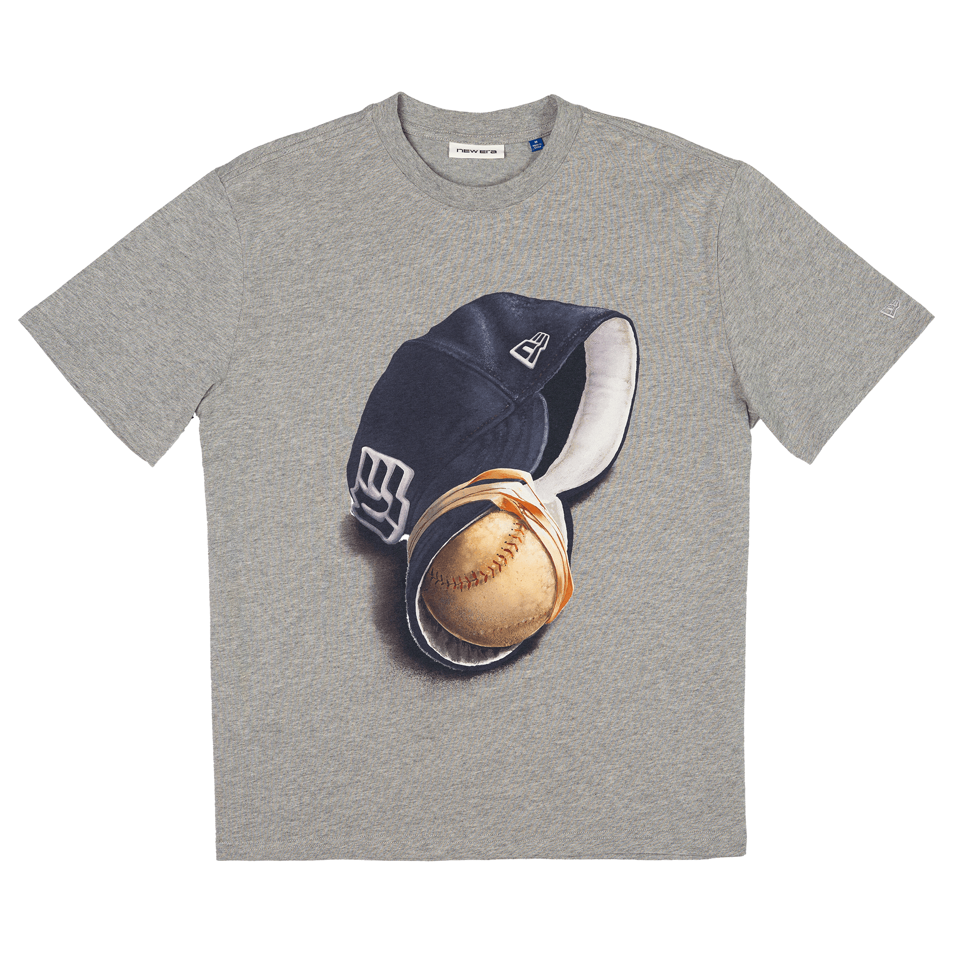 New Era Branded Telescoping '25 Heather Gray T-Shirt - Nextgenmallstore