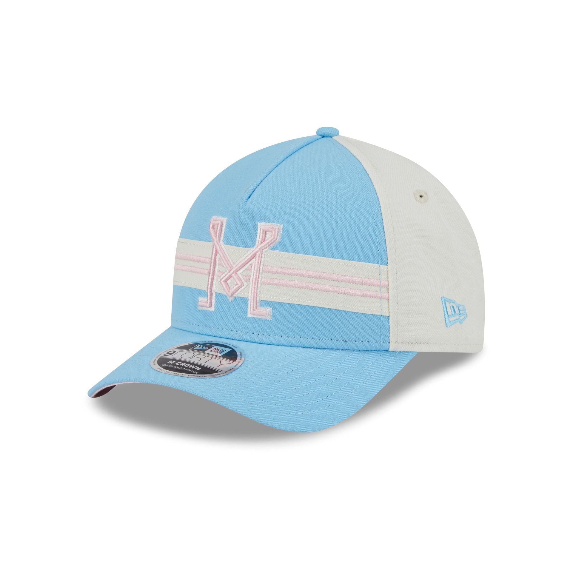 Inter Miami 2025 Jersey Hook Light Blue 9FORTY M-Crown A-Frame Snapback Hat