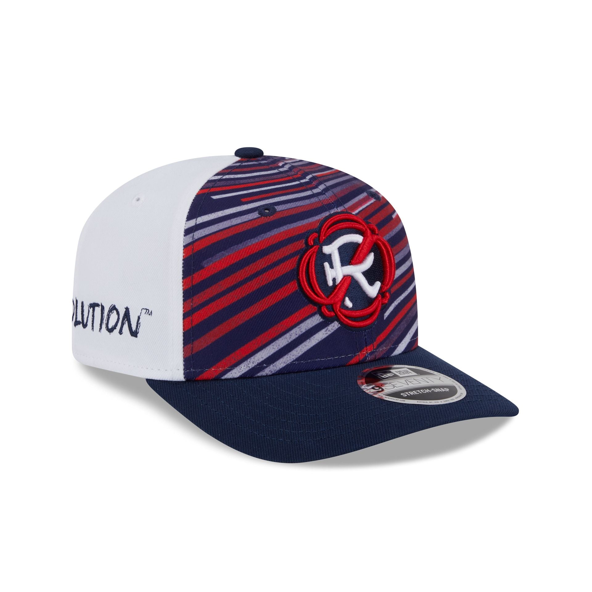 New England Revolution 2025 Jersey Hook Multicolor 9SEVENTY Stretch-Snap Hat - Nextgenmallstore
