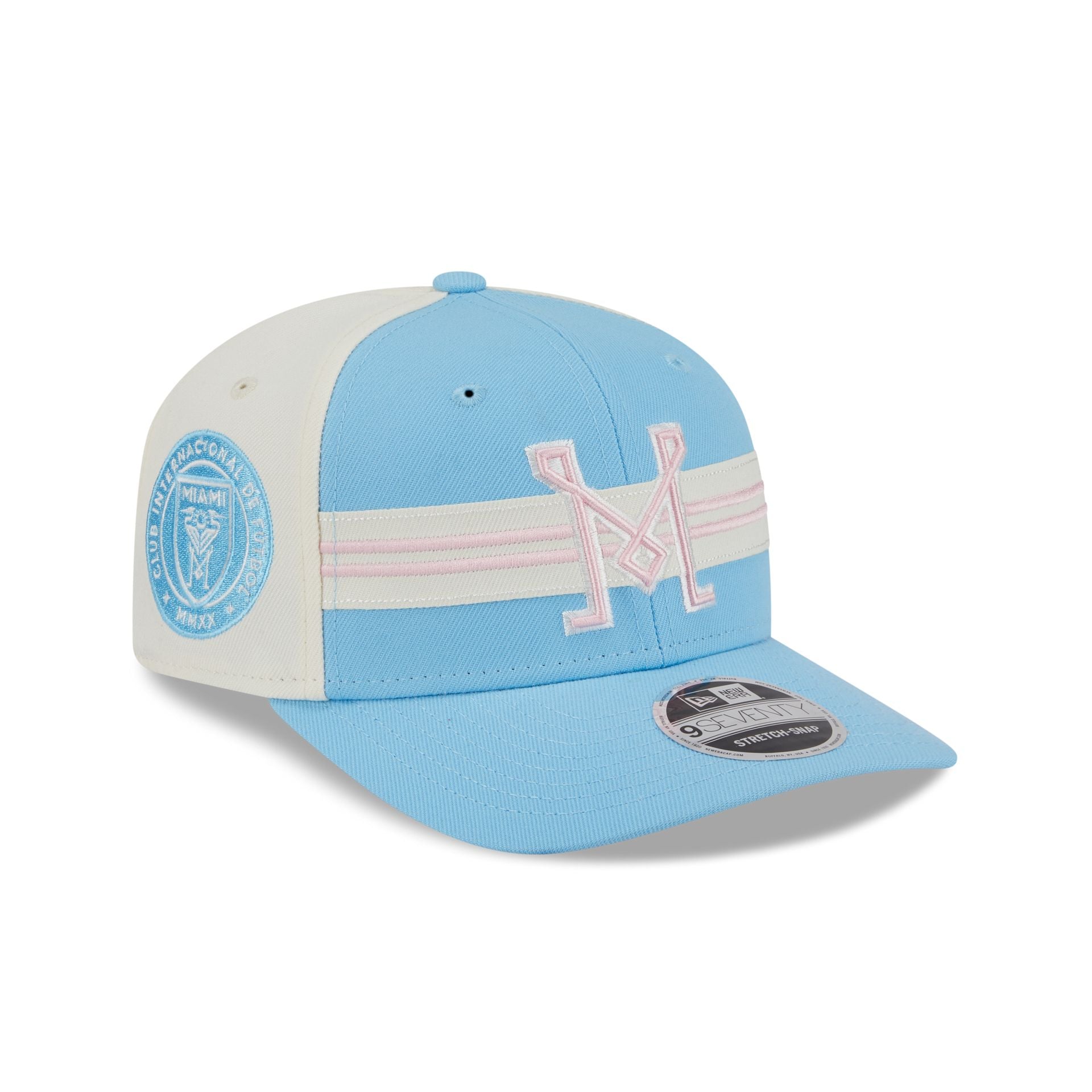 Inter Miami 2025 Jersey Hook Light Blue 9SEVENTY Stretch-Snap Hat - Nextgenmallstore