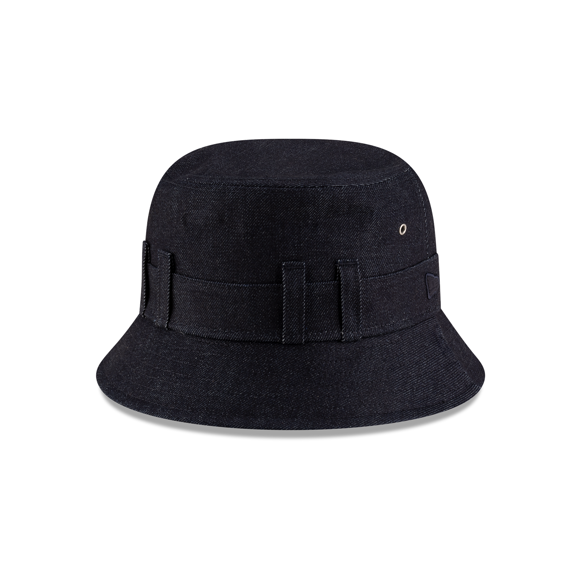 New Era Branded Belt Loop Denim Navy Bucket Hat
