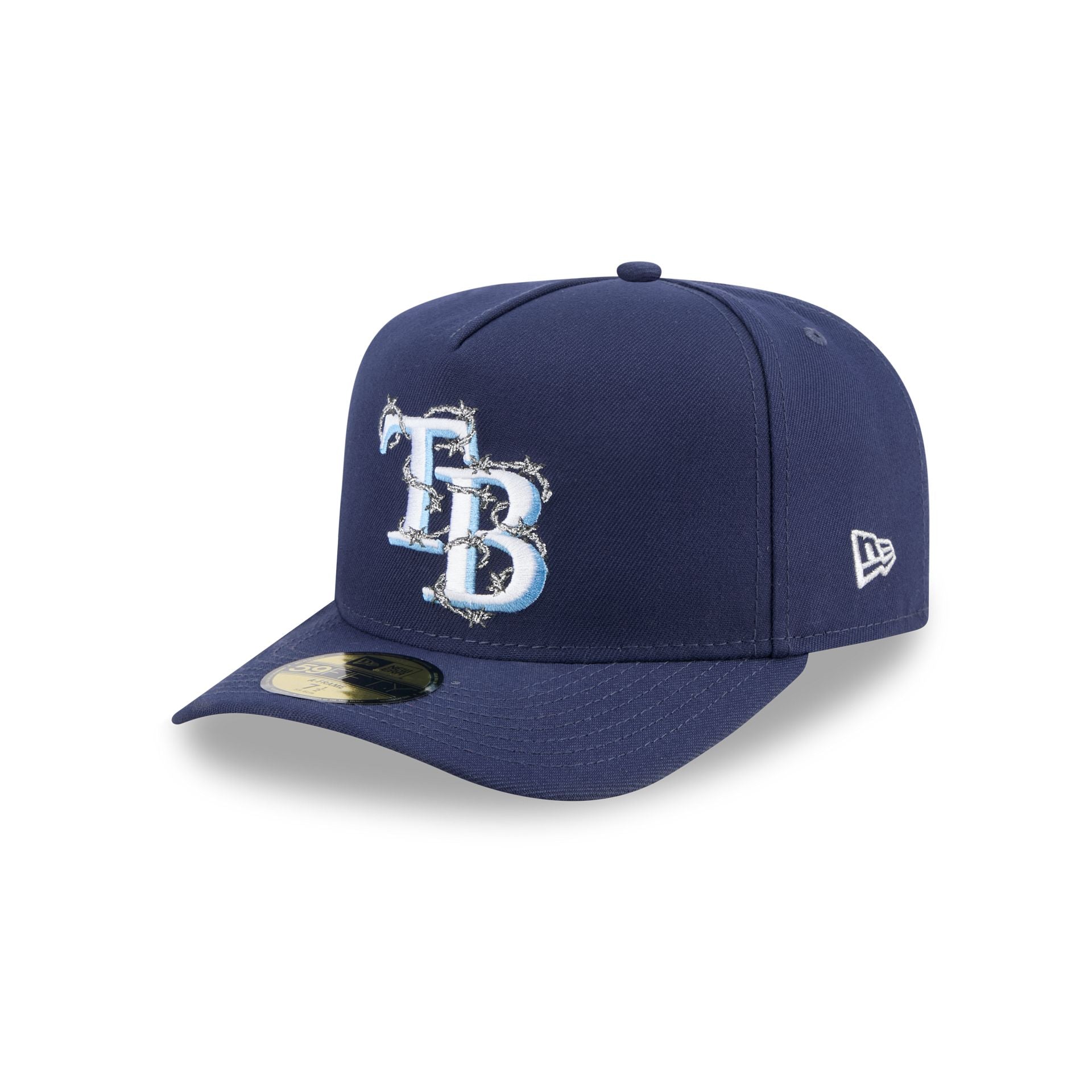 Tampa Bay Rays Barbed Wire 59FIFTY A-Frame Fitted Hat - Nextgenmallstore