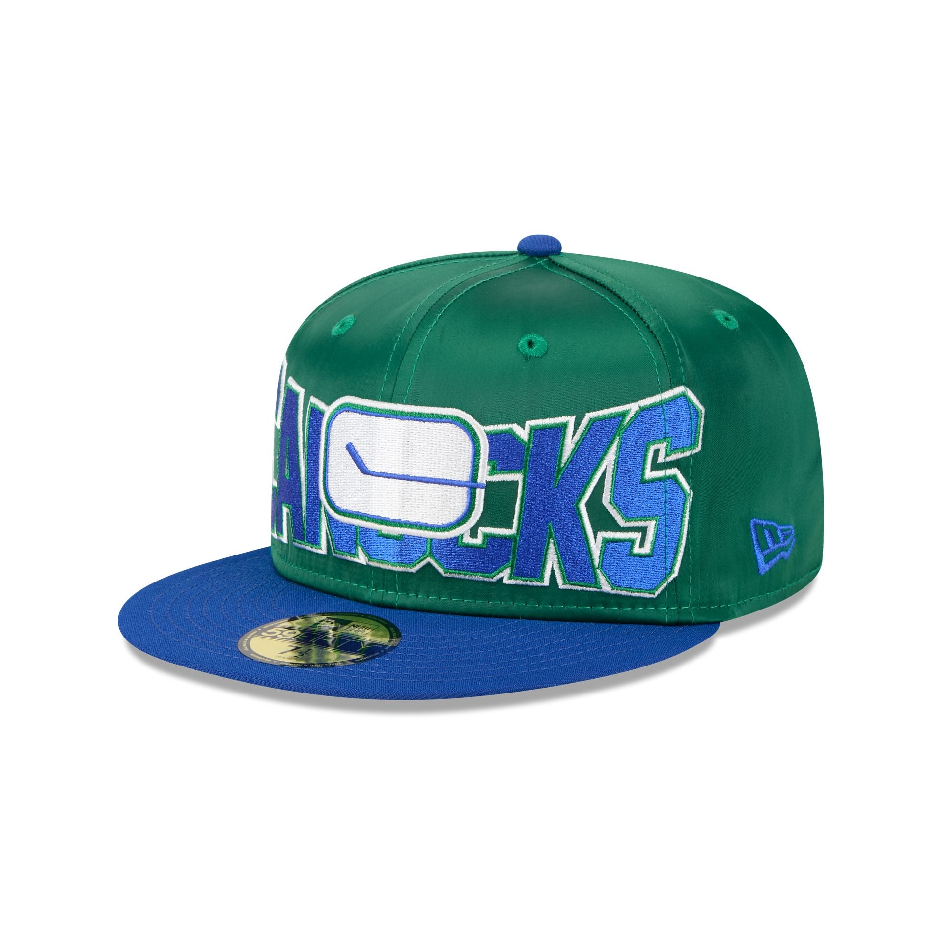 Vancouver Canucks Bold Satin 59FIFTY Fitted Hat - Nextgenmallstore