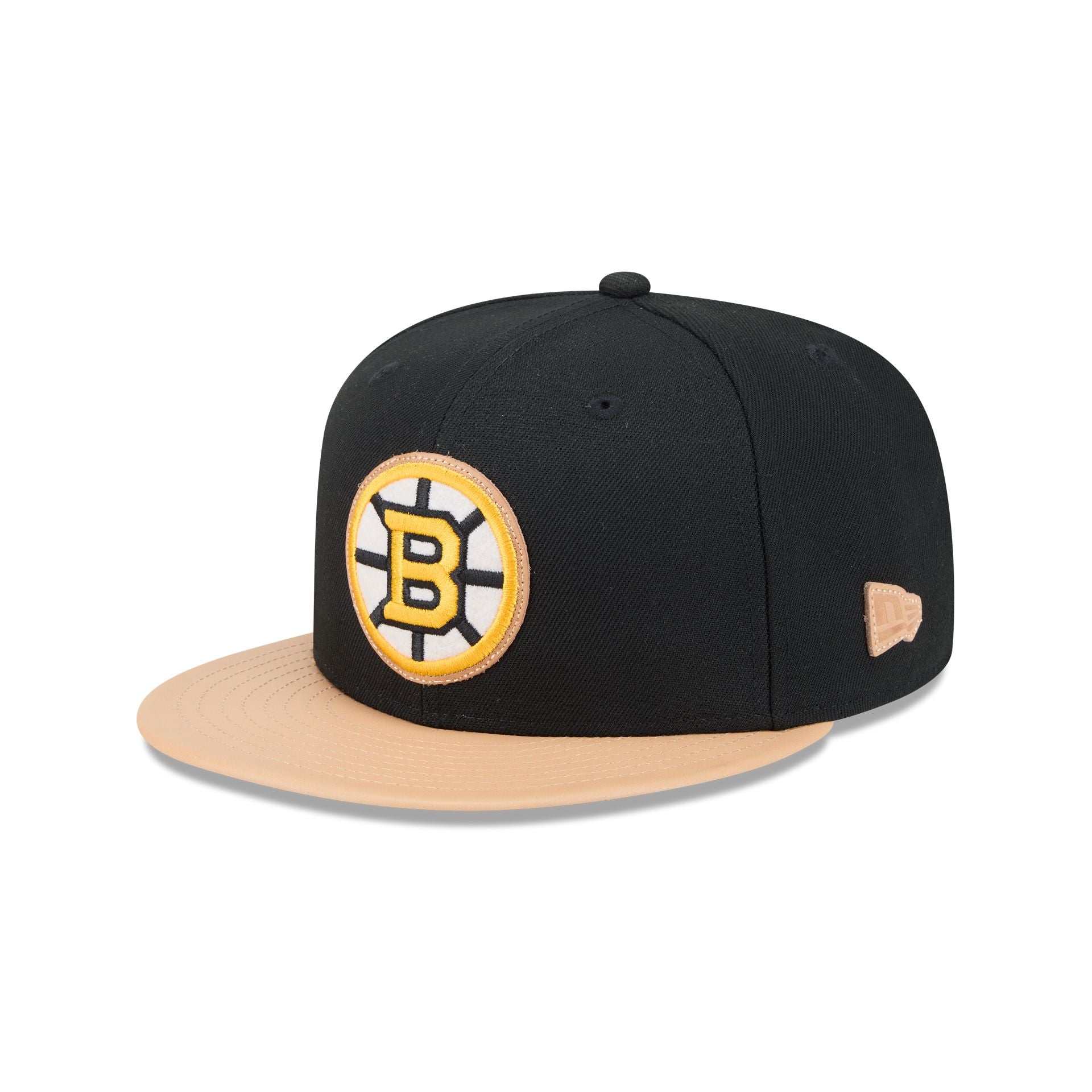 Boston Bruins Leather Visor 59FIFTY Fitted Hat - Nextgenmallstore
