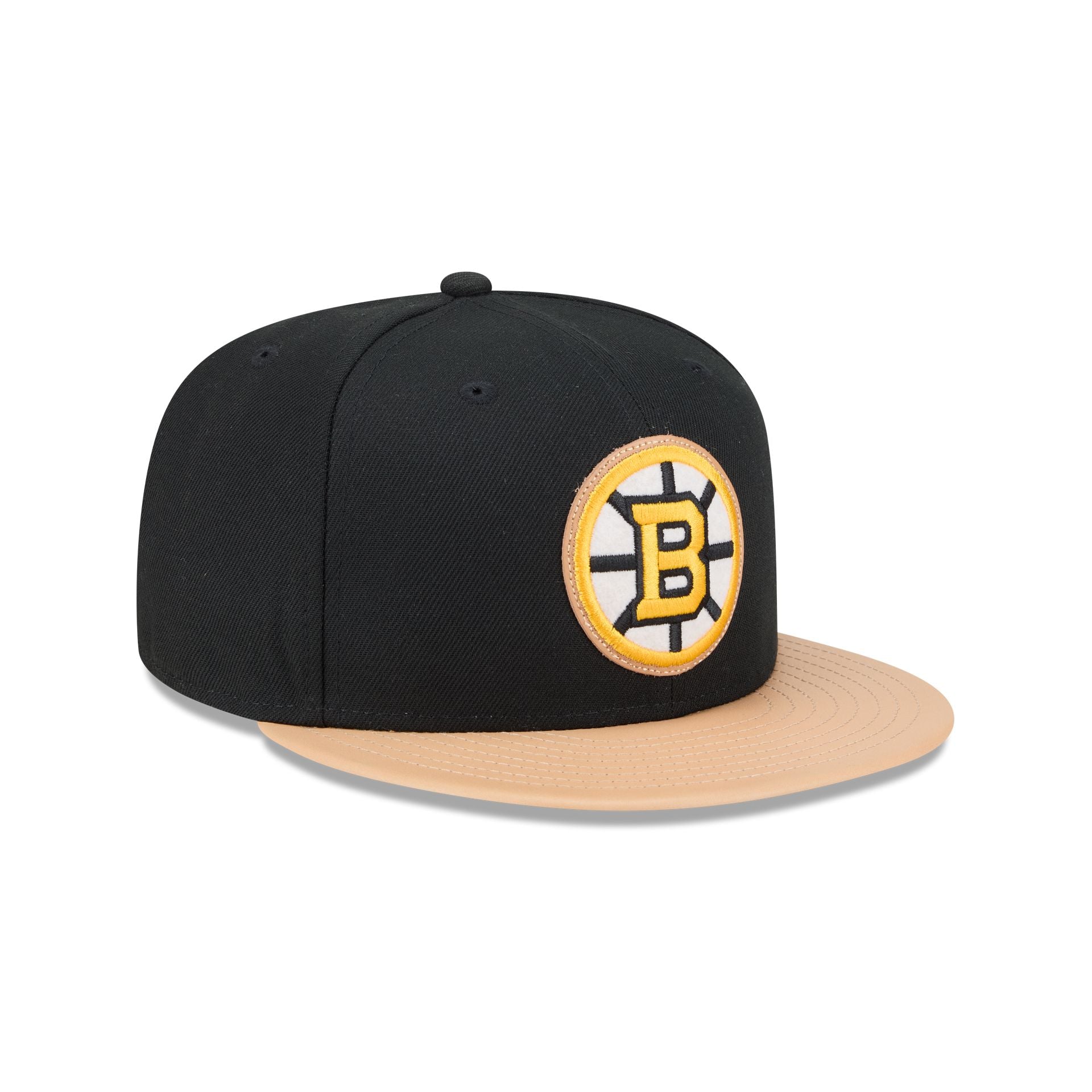 Boston Bruins Leather Visor 59FIFTY Fitted Hat