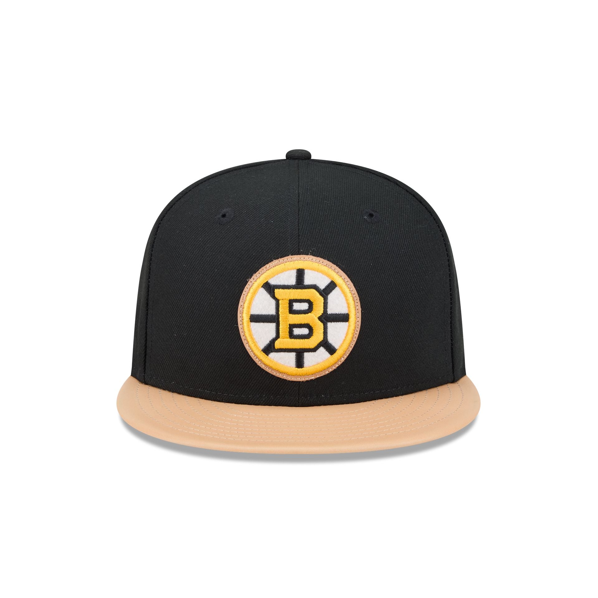 Boston Bruins Leather Visor 59FIFTY Fitted Hat