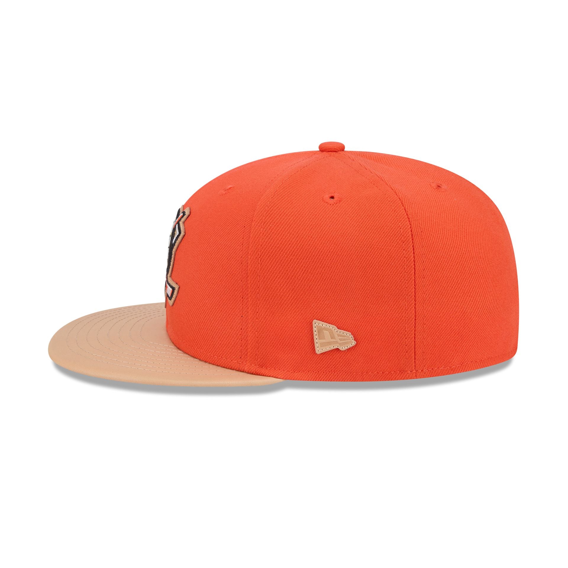 Anaheim Ducks Leather Visor 59FIFTY Fitted Hat
